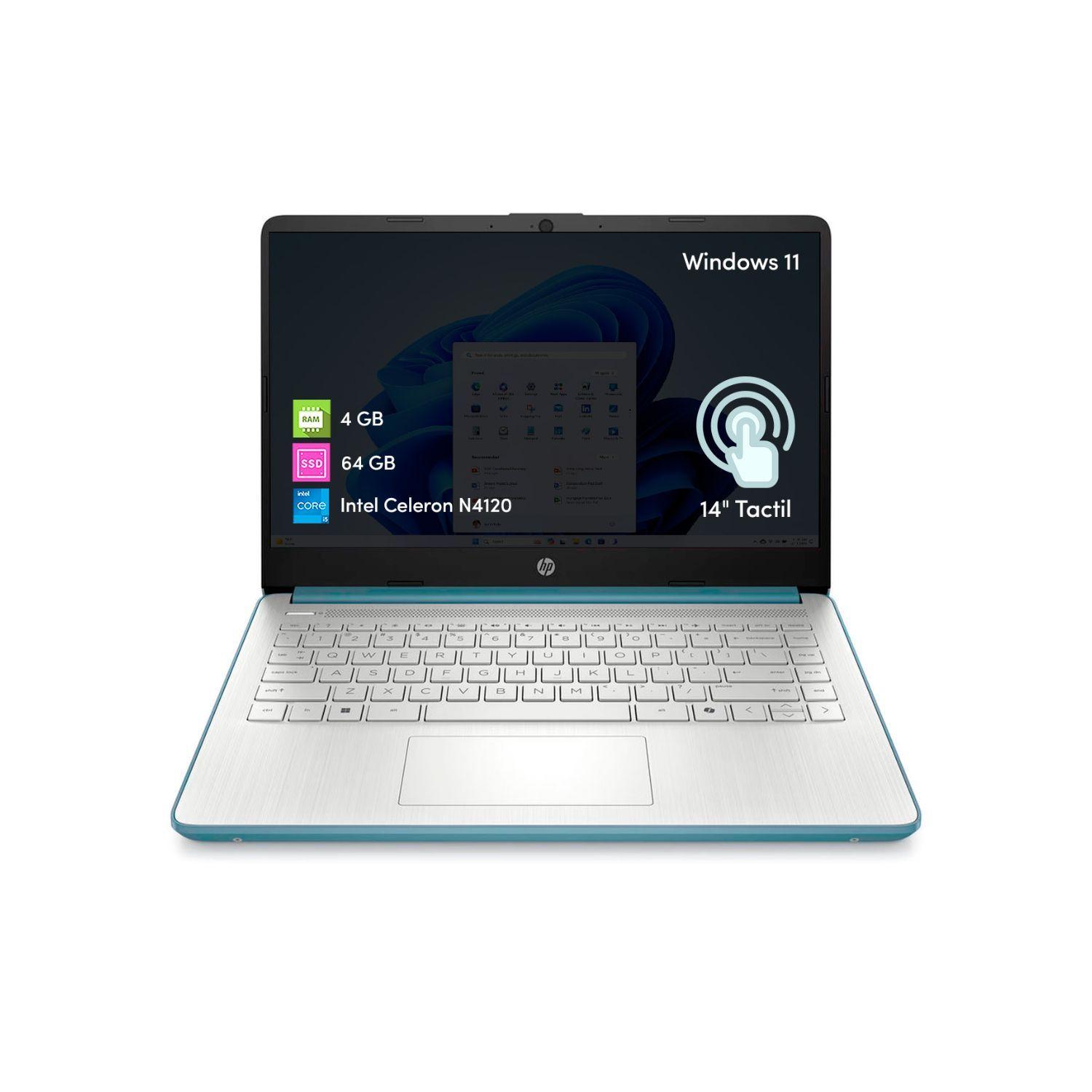 Notebook HP Intel Celeron 4GB 64GB 14' Táctil W11-0
