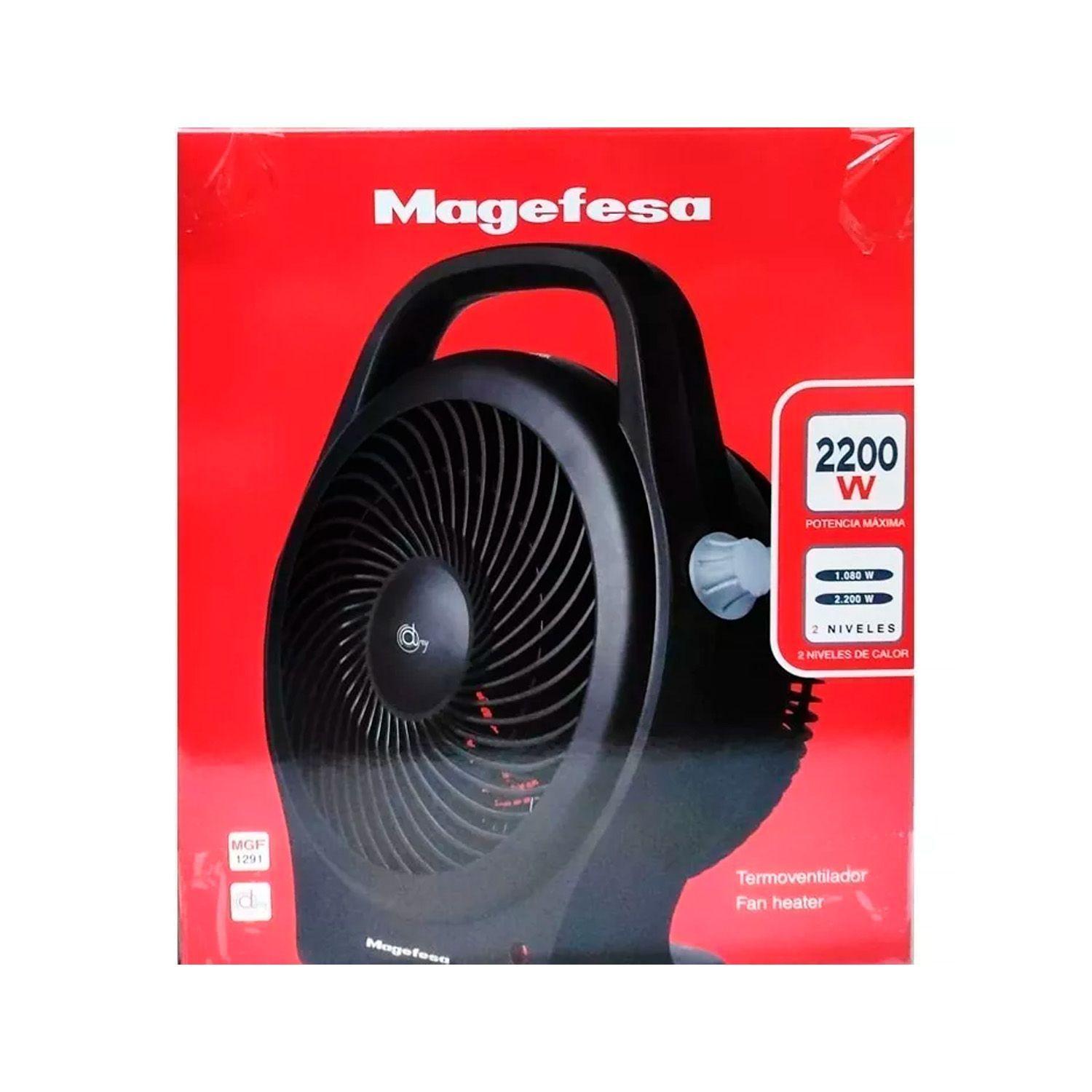 Termoventilador Magefesa Drey MGF1291 2200W Negro 2 Vel-2