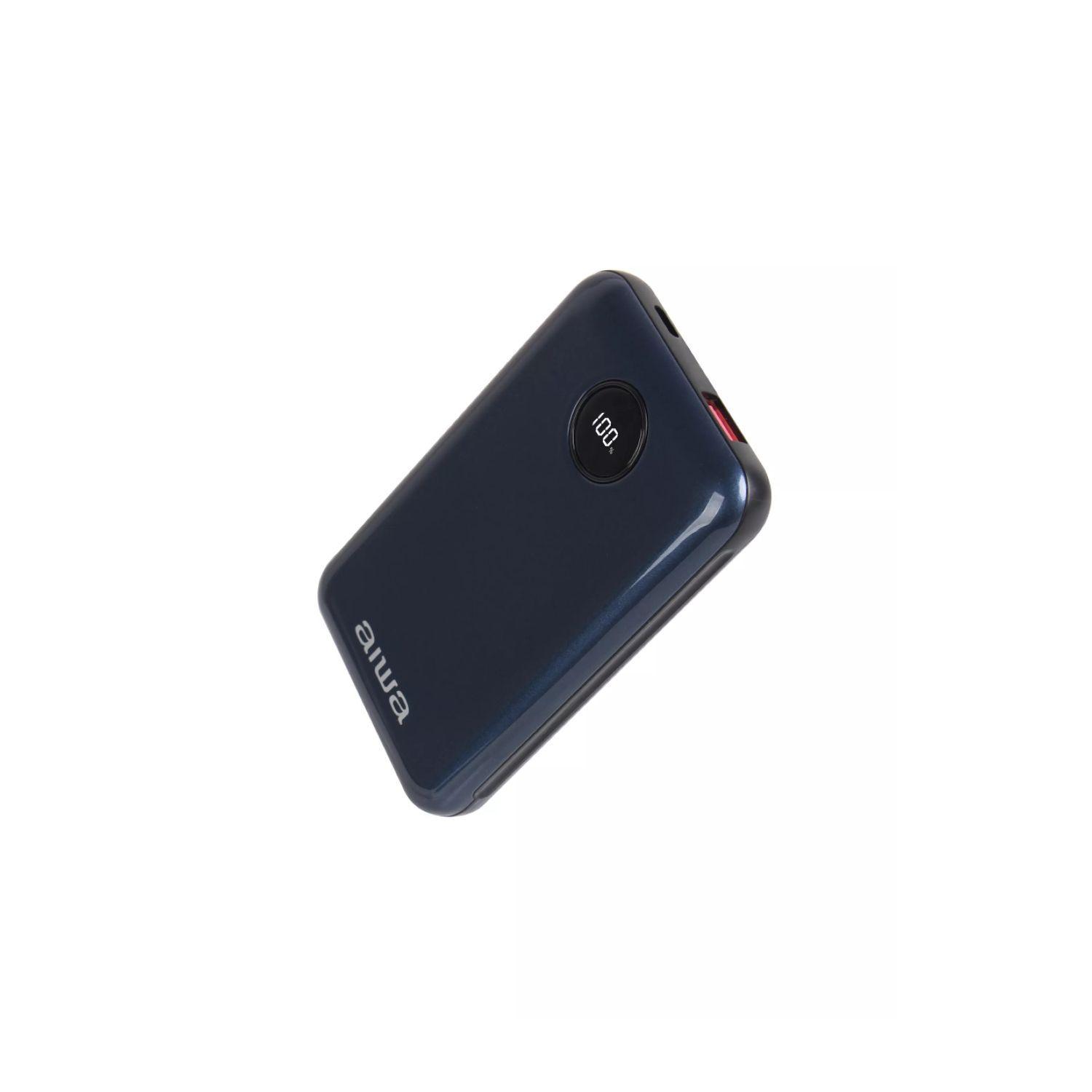 Cargador Port til Powerbank Aiwa Aw paw300 10000 Mah cable tipo C Azul-0
