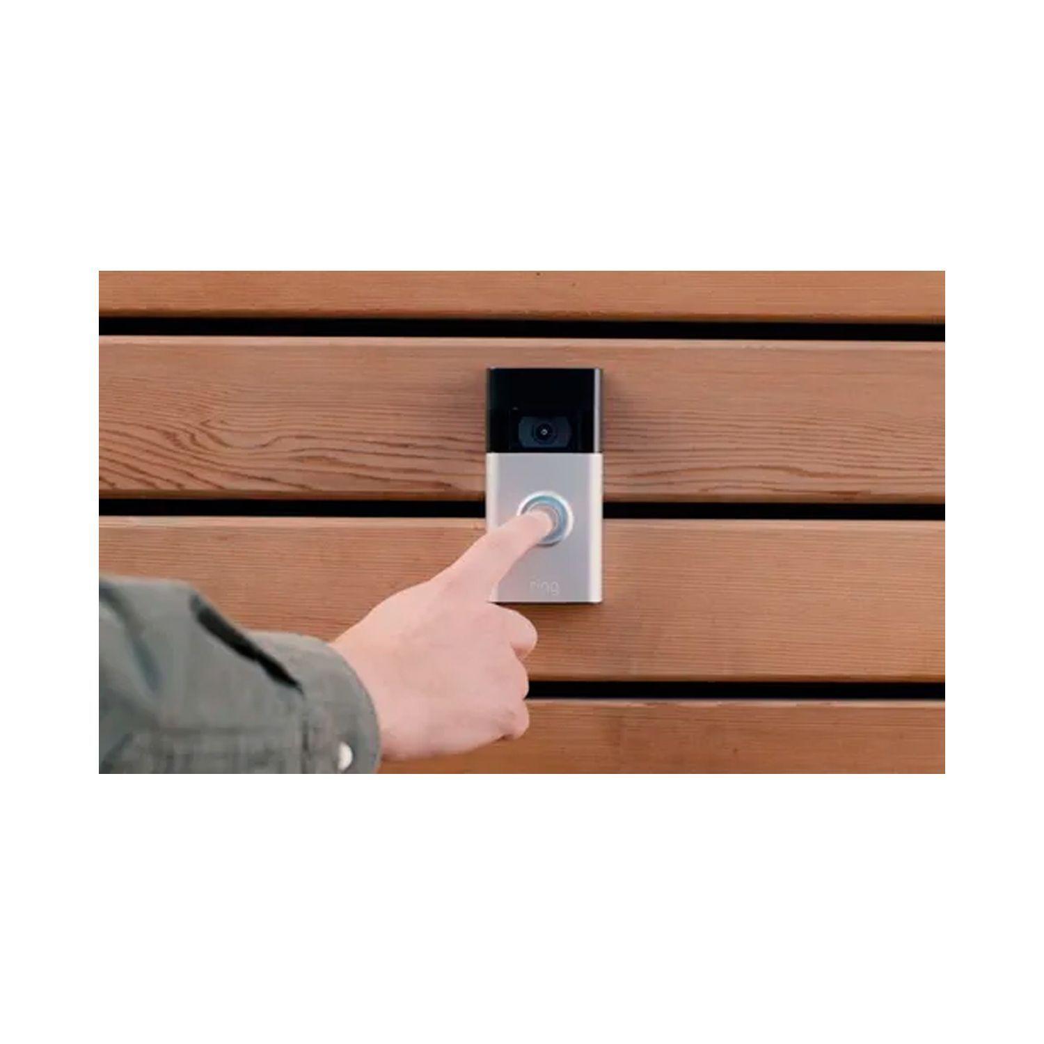 Timbre Inteligente Ring Video Doorbell 2 Negro Gris-2