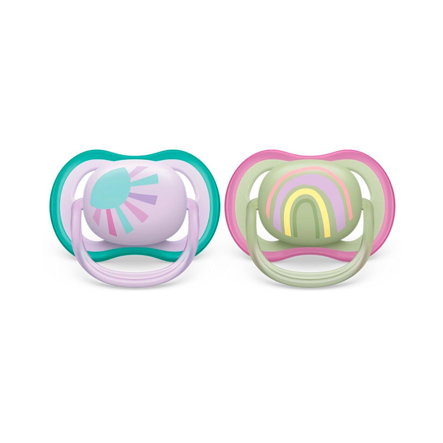 Chupete Avent Ultra Air 0-6 niña SCF085/59 2UN-1