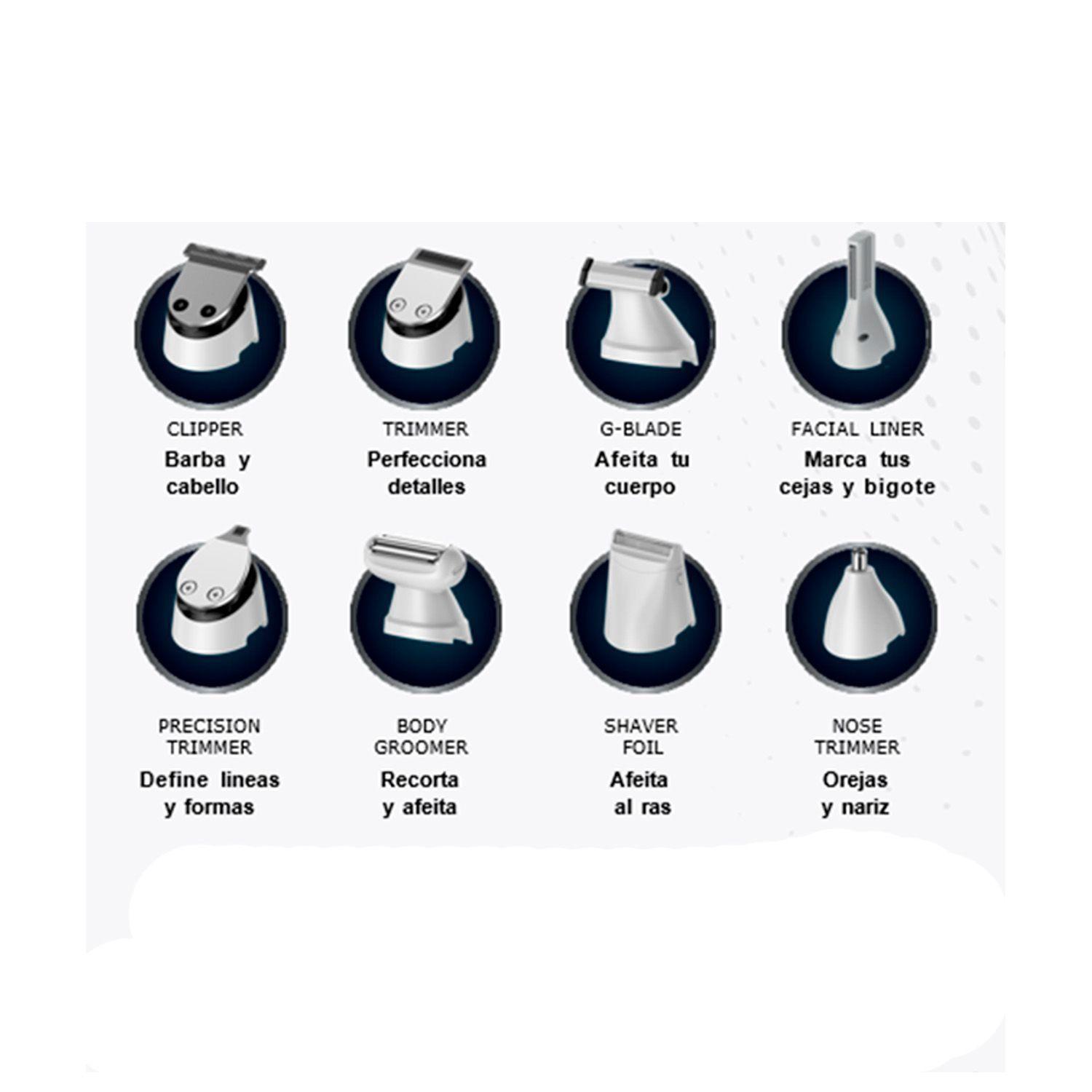 Afeitadora Cortapelo Gama GCX-630 Sport Wet&Dry Pro USB 20pcs-2