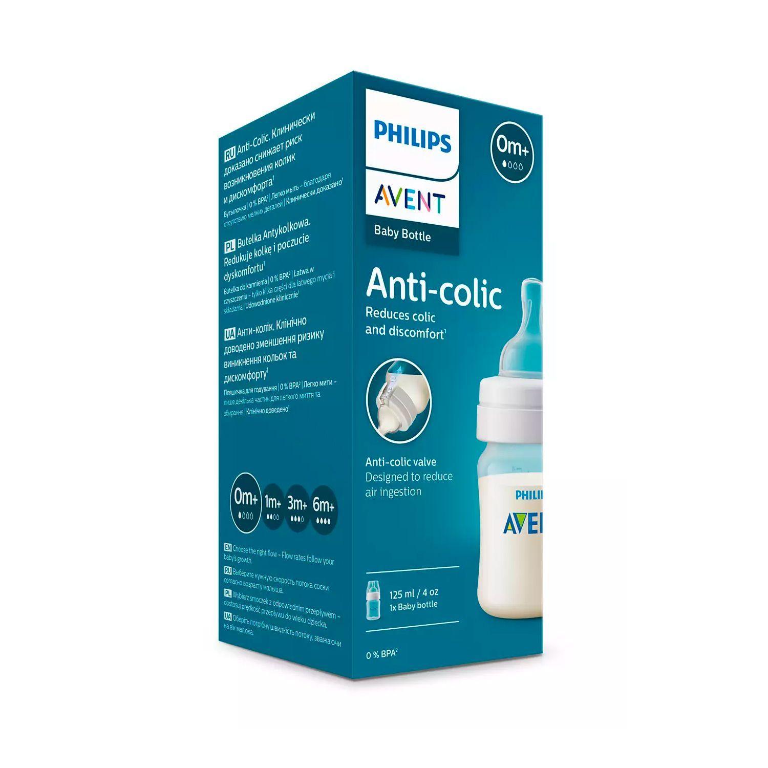 Mamadera Avent Anticólicos 125ml 0m+-3