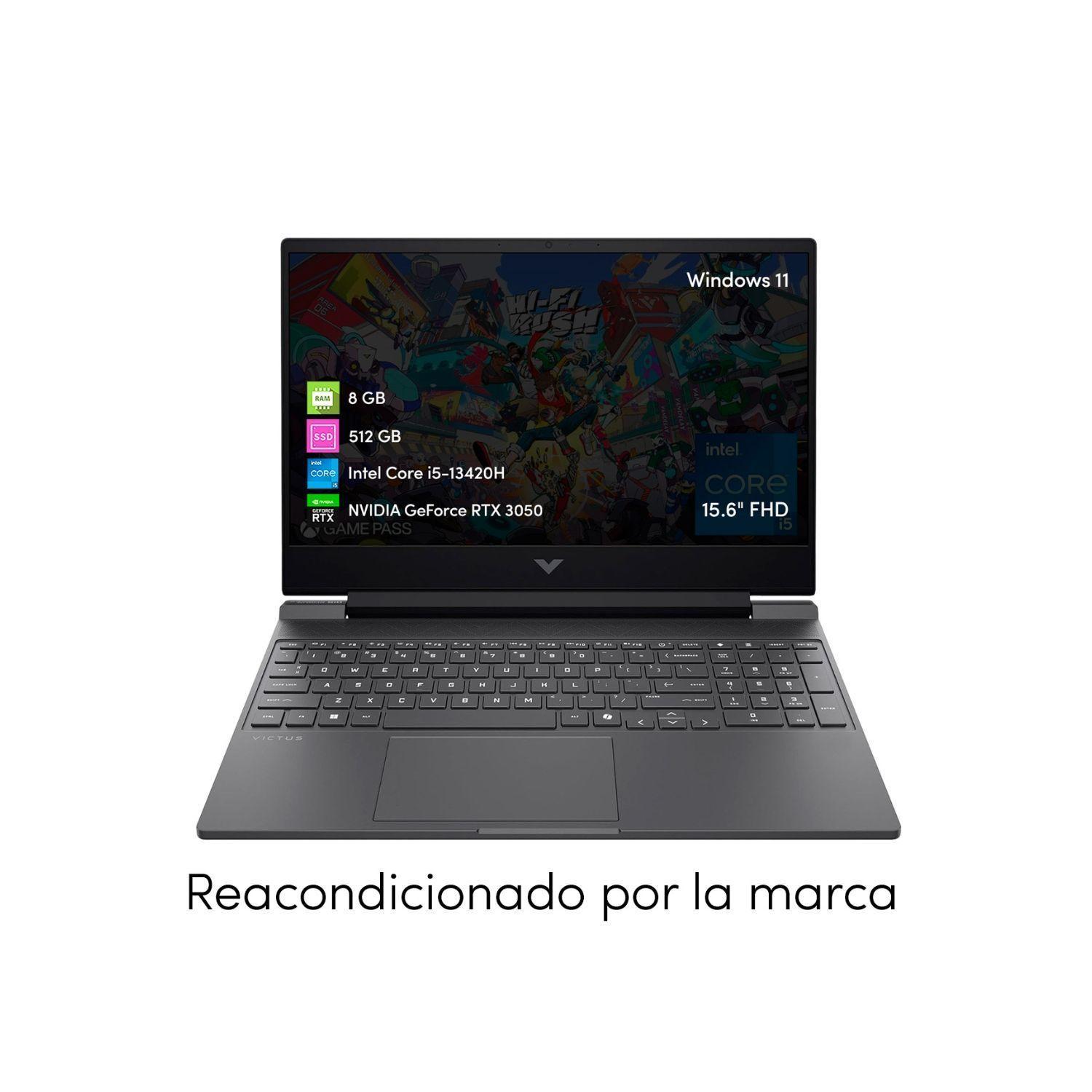 Notebook Gamer HP Victus Core i5 8GB 512GBSSD RTX3050 15.6 FHD Reacondicionado-1