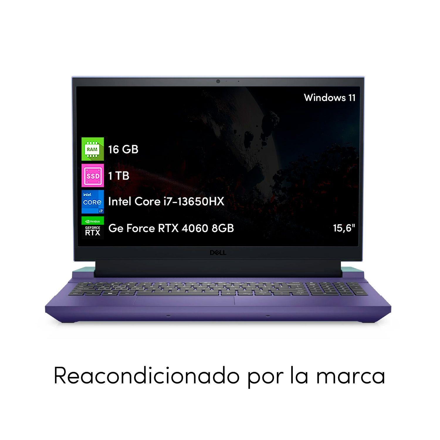 Notebook Gamer Dell G15 i7 16GB 1TB SSD RTX4060 15.6" FHD-1