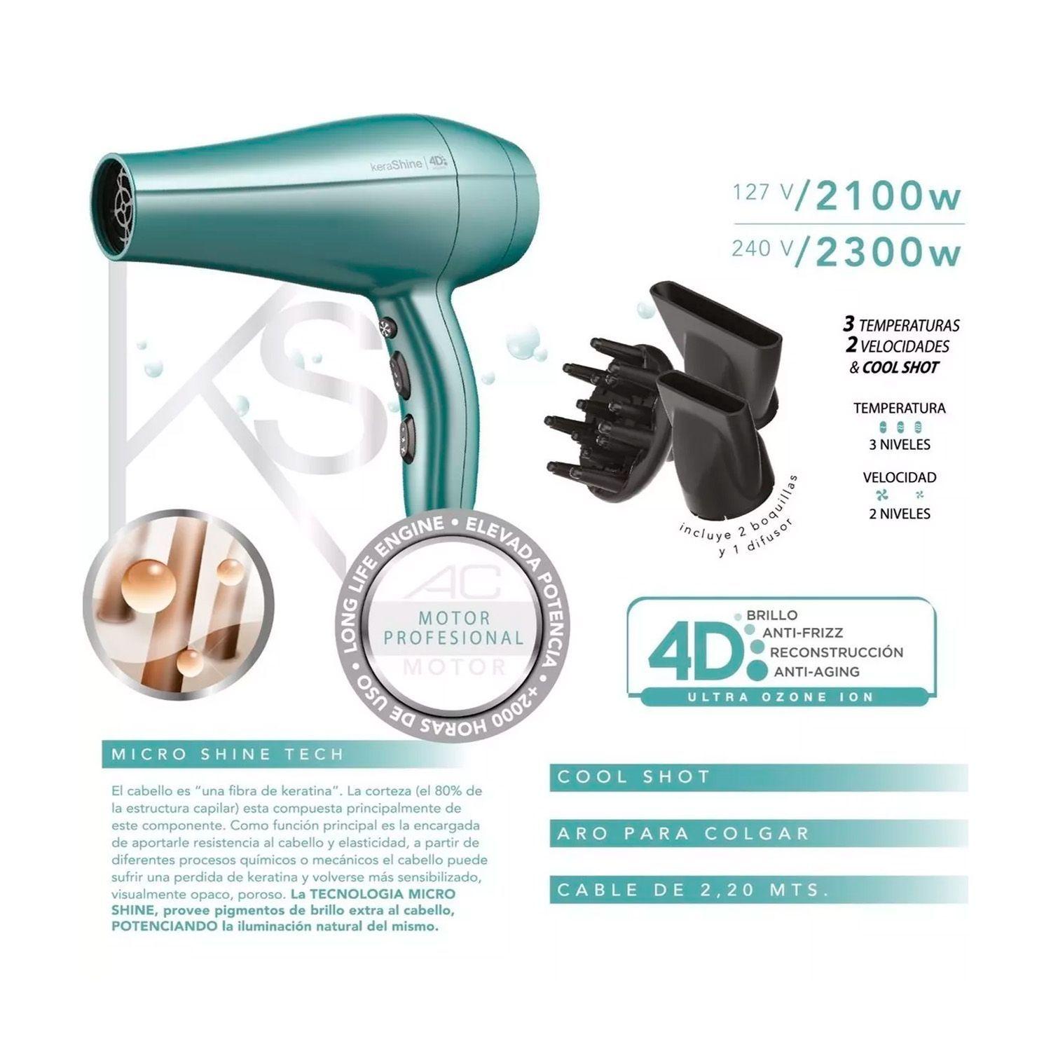 Secador de Pelo Gama Diva 4D Kerashine Ceramic Ion 2300W-3