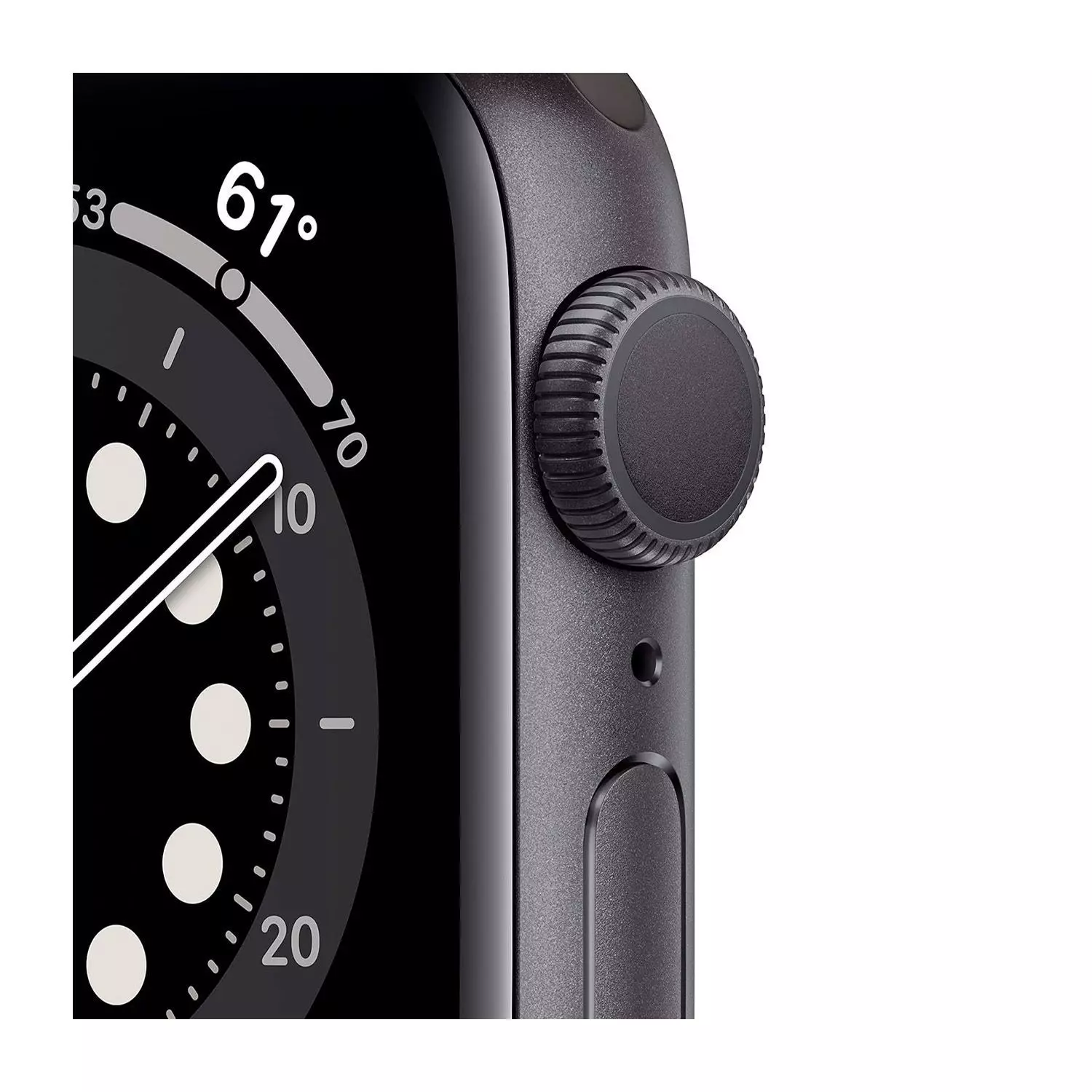 Apple Watch Series 6 40mm GPS Space Gray Aluminum Case - Black Sport Band-3