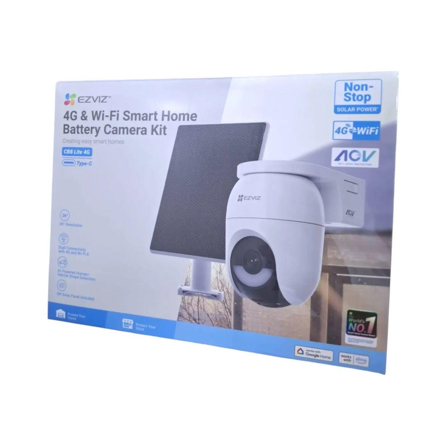 Camara de Seguridad PT Ezviz CB8C 2K WiFI con Panel Solar IR 15M 5200mA IA-4