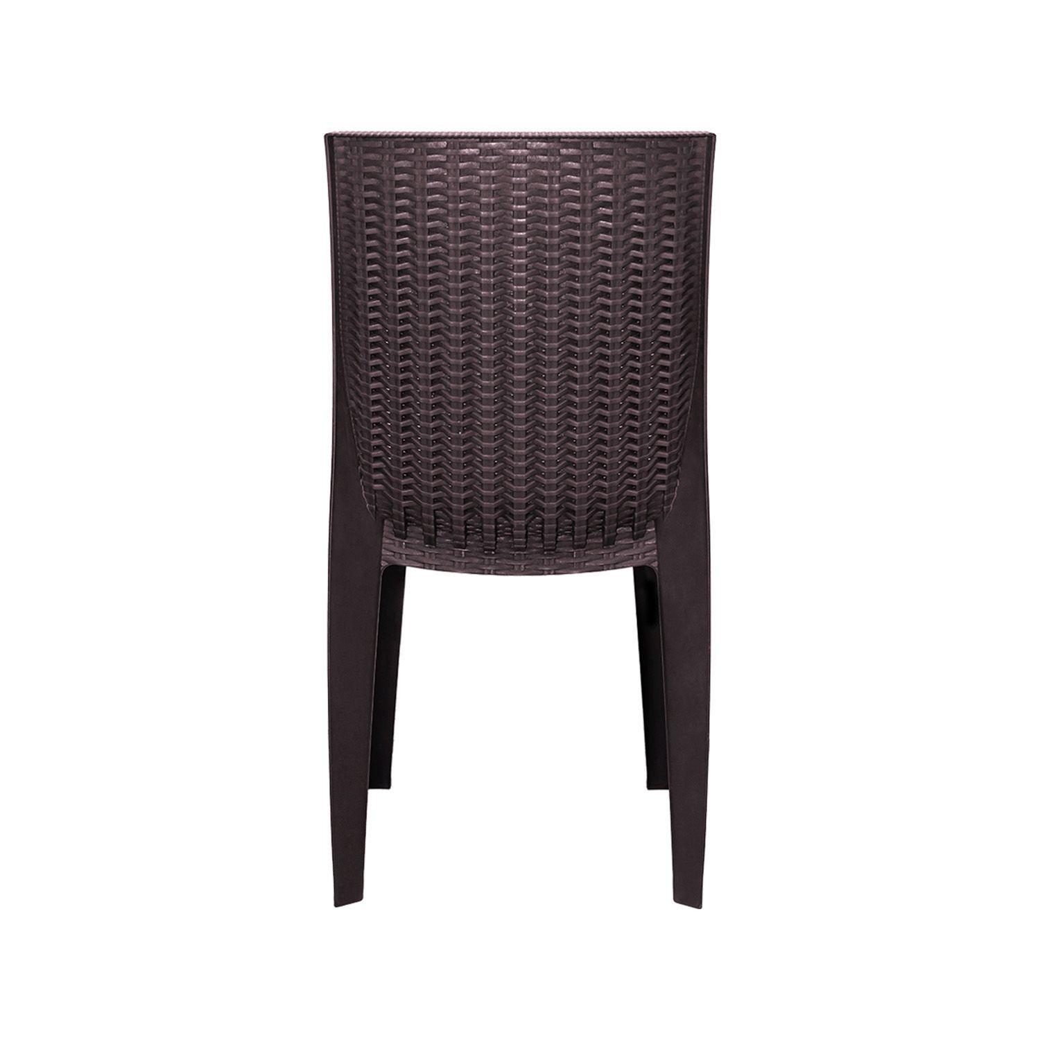 Silla Ratan Corsa Con Brazos Café-2