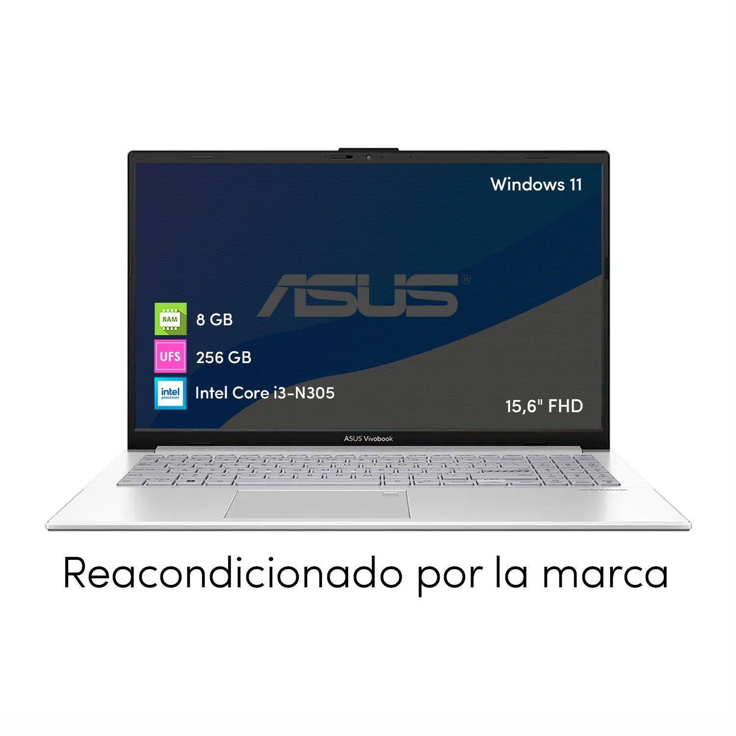 Notebook Asus Vivobook Intel Core i3 8GB 256GB SSD Win11 15.6"-1