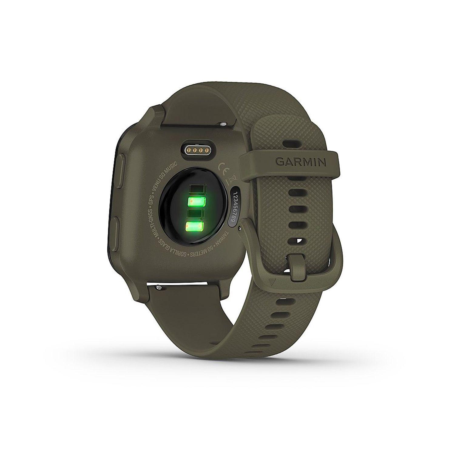 Smartwatch Garmin Venu SQ Music Edition Moss GPS NFC-3