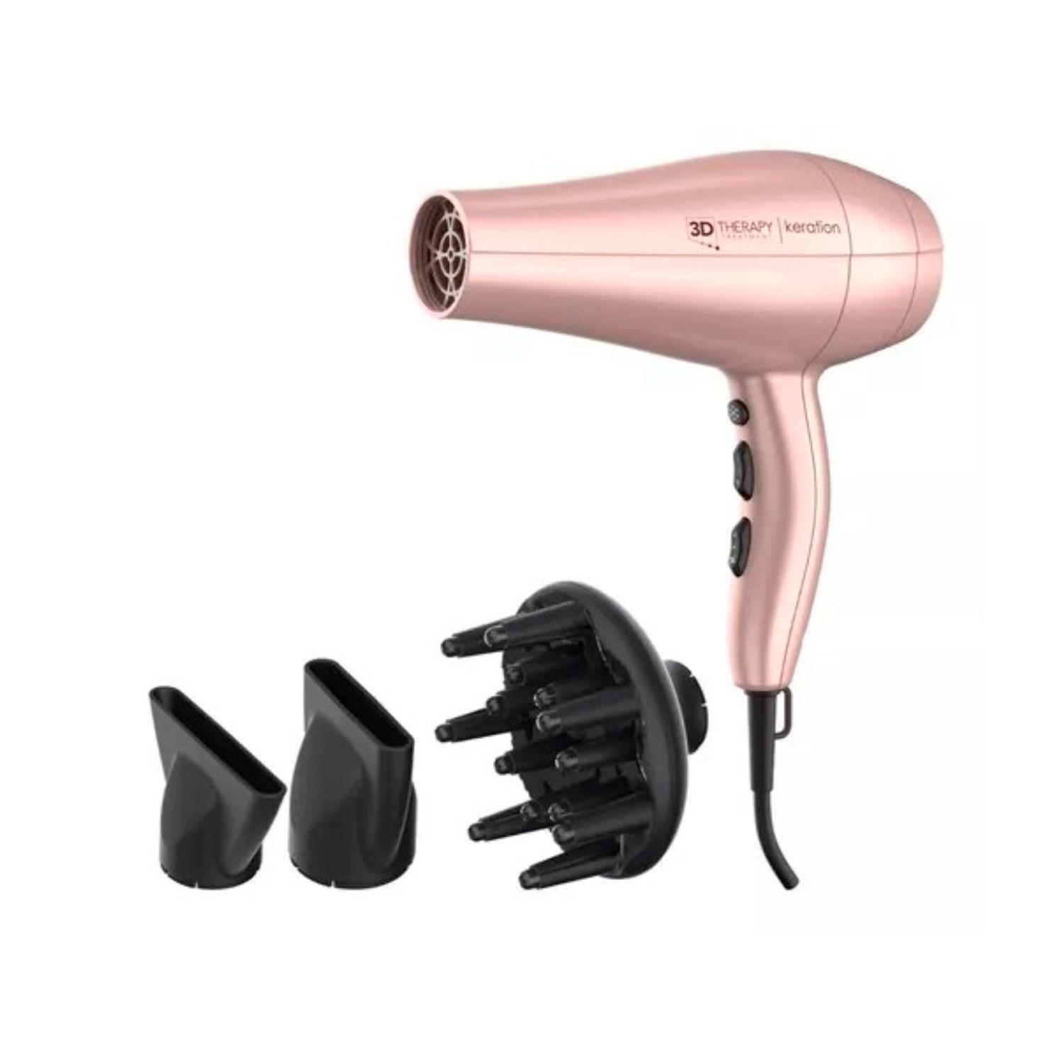 Secador de Pelo Gama Diva 3D Keration Ceramic Ion 2200W Rosa-1