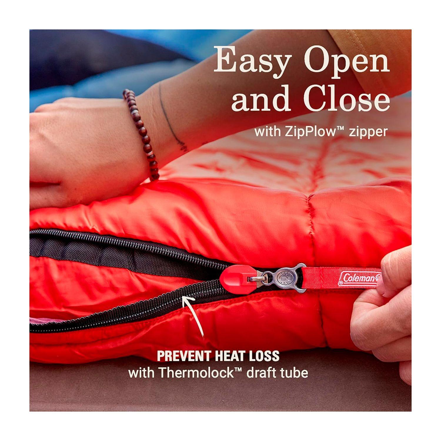 Saco de Dormir Coleman Tidelands 40 Mummy Rojo-3