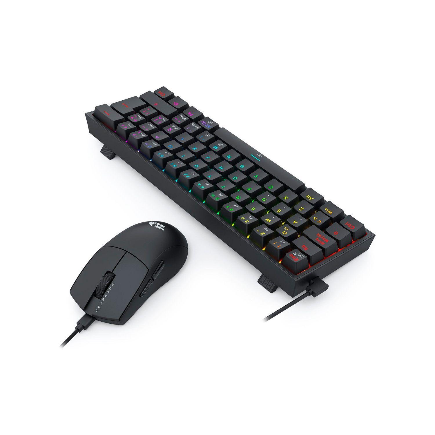 Kit Gamer Redragon S143 Teclado + Mouse Negro-3