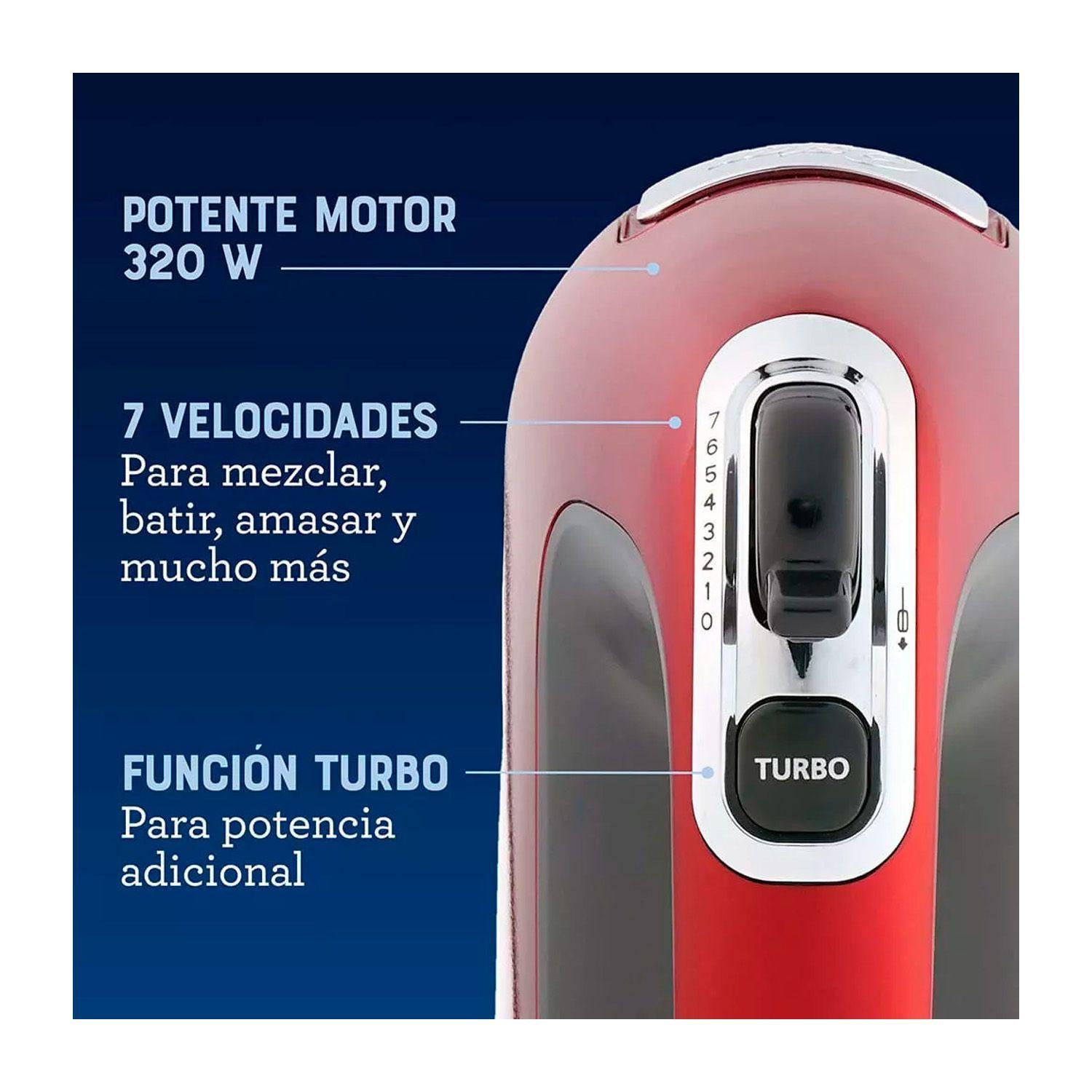 SKU: OST-2169814 / Batidora de Mano Oster 360R 7 Vel + Turbo 320W-1