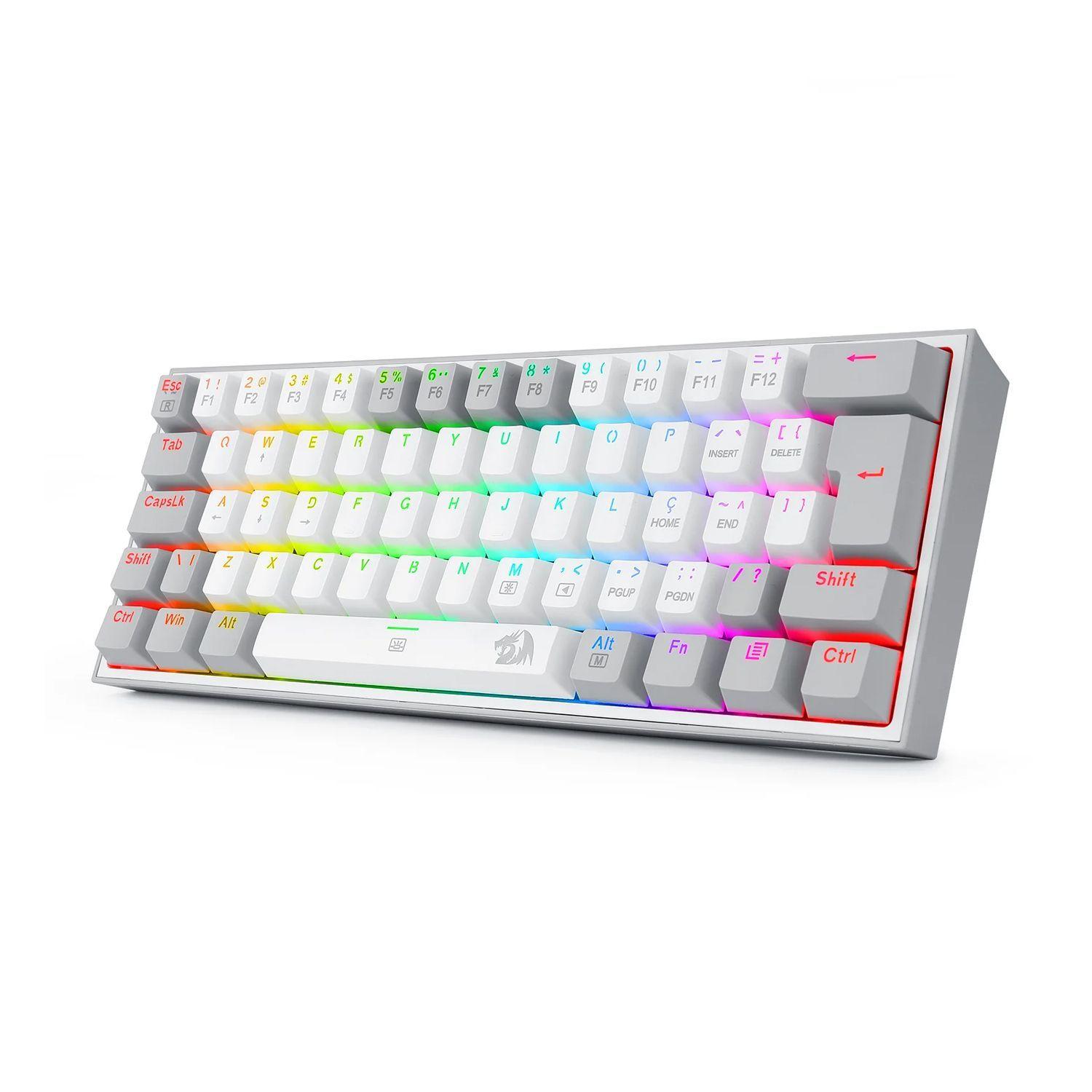 Teclado Gamer Redragon K617 Fizz RGB White/Grey-3