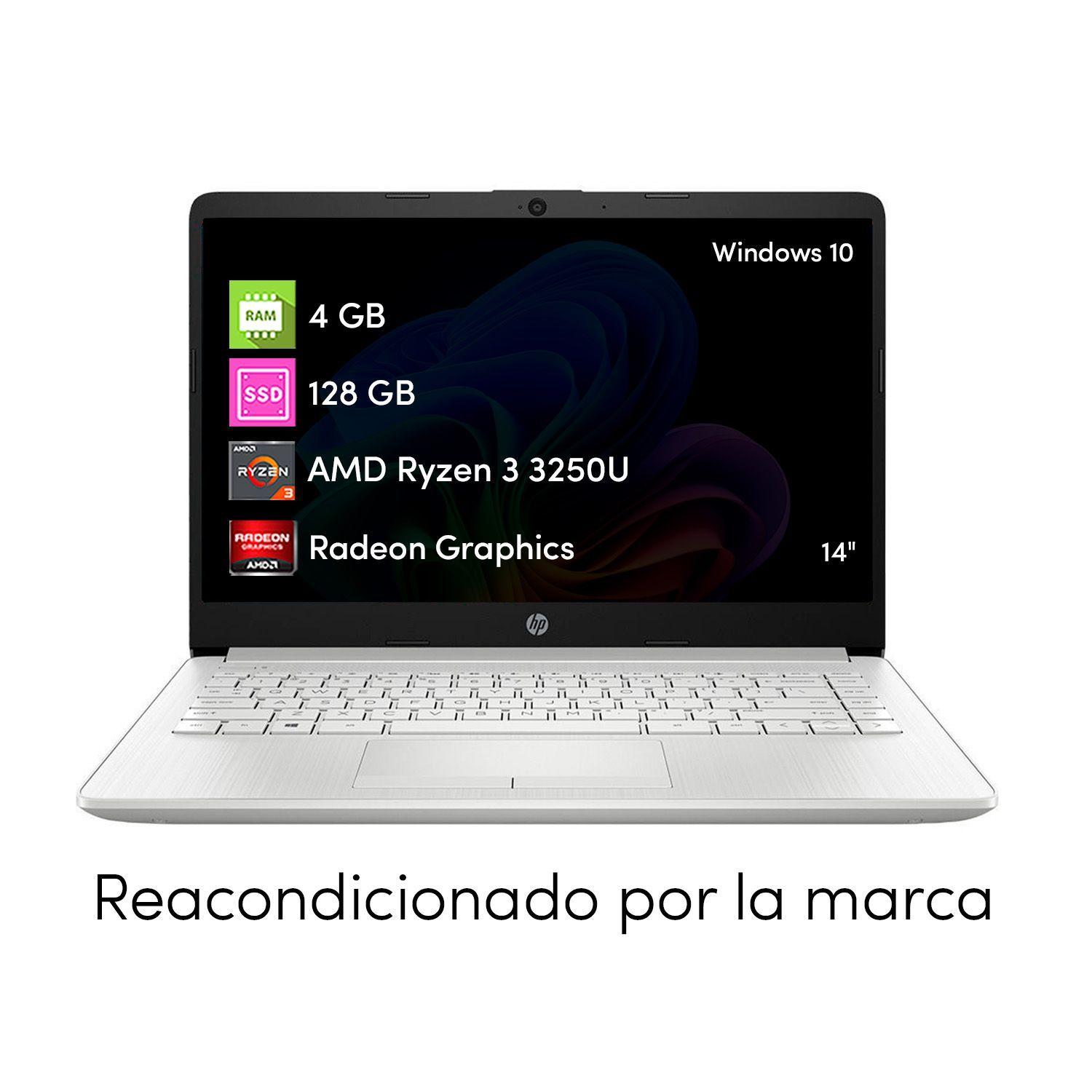 Notebook HP AMD Ryzen 3 4gb 128gb SSD HD W10 14'-1