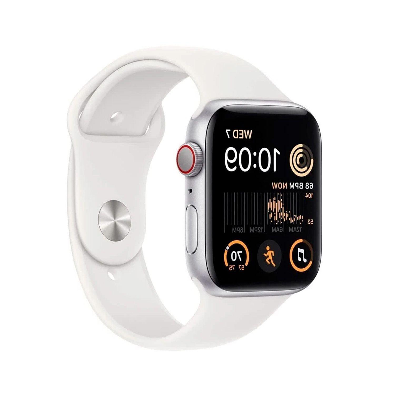 Apple Watch SE GPS (2da Gen) 40mm Caja Aluminio Correa Blanca-4