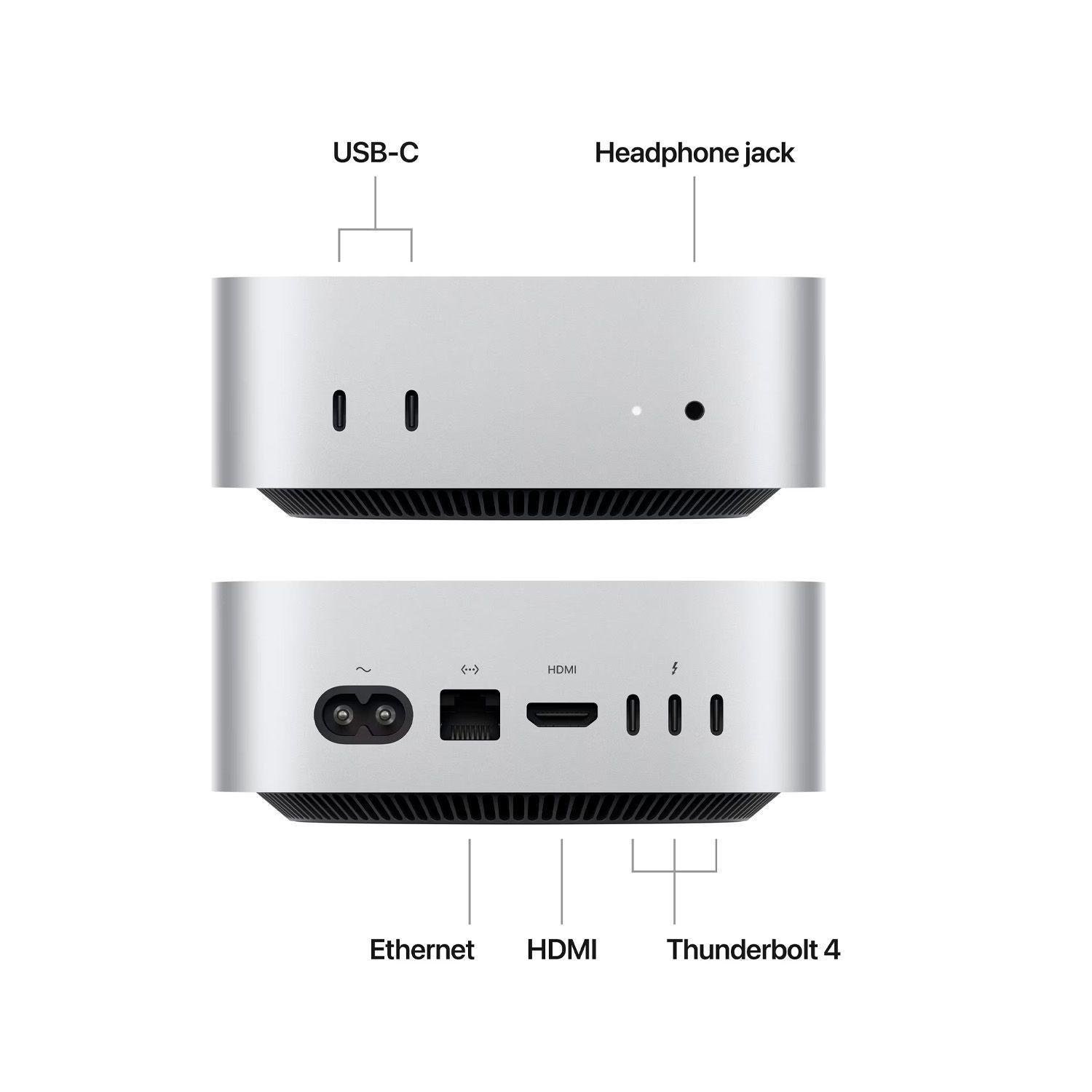Apple Mac Mini M4 16GB 256GB SSD Mac OS Gris-3