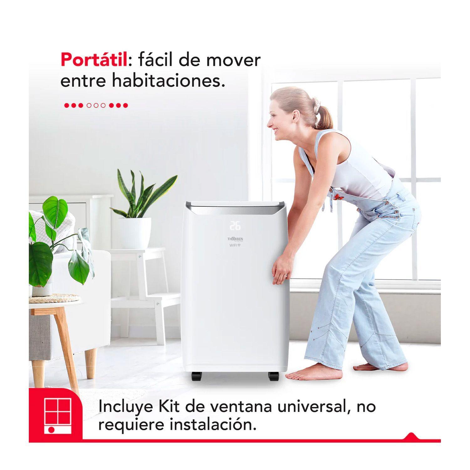 Aire Acondicionado Portátil Thorben Pac 4 en 1 Wifi 14000BTU-3