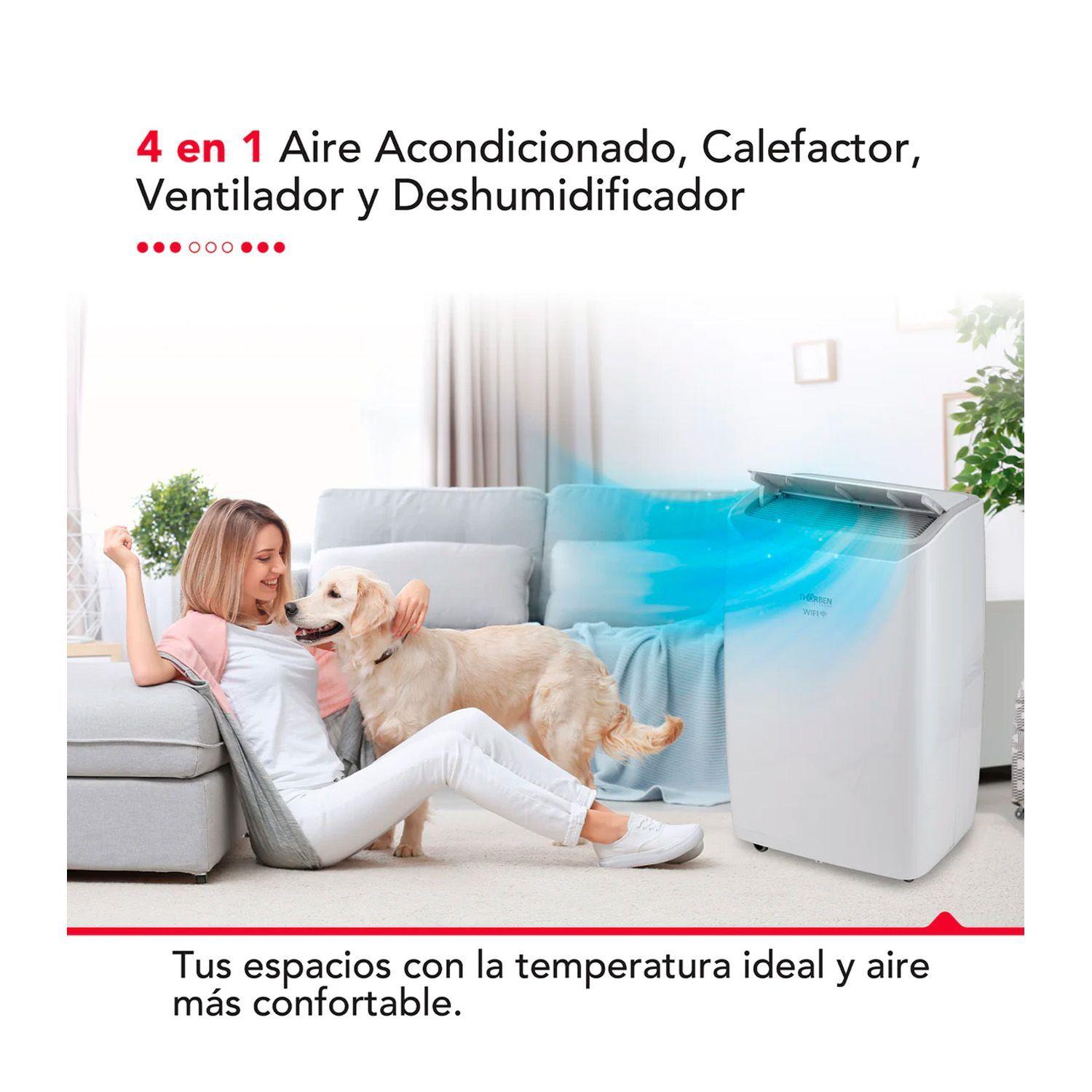 Aire Acondicionado Portátil Thorben Pac 4 en 1 Wifi 14000BTU-4