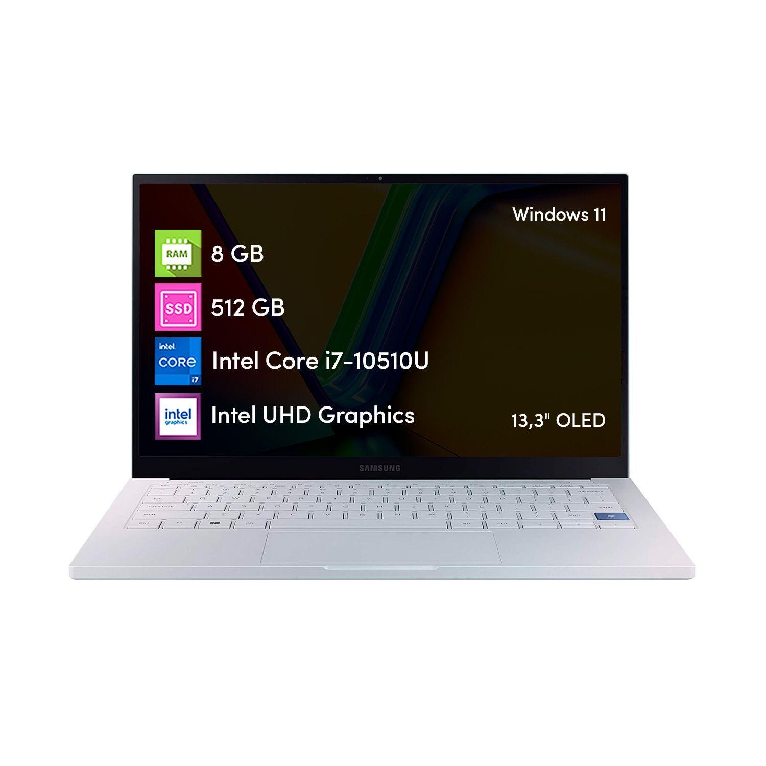 Notebook Samsung Galaxy Book Intel i7 8GB 512GB SSD 13' FHD-0