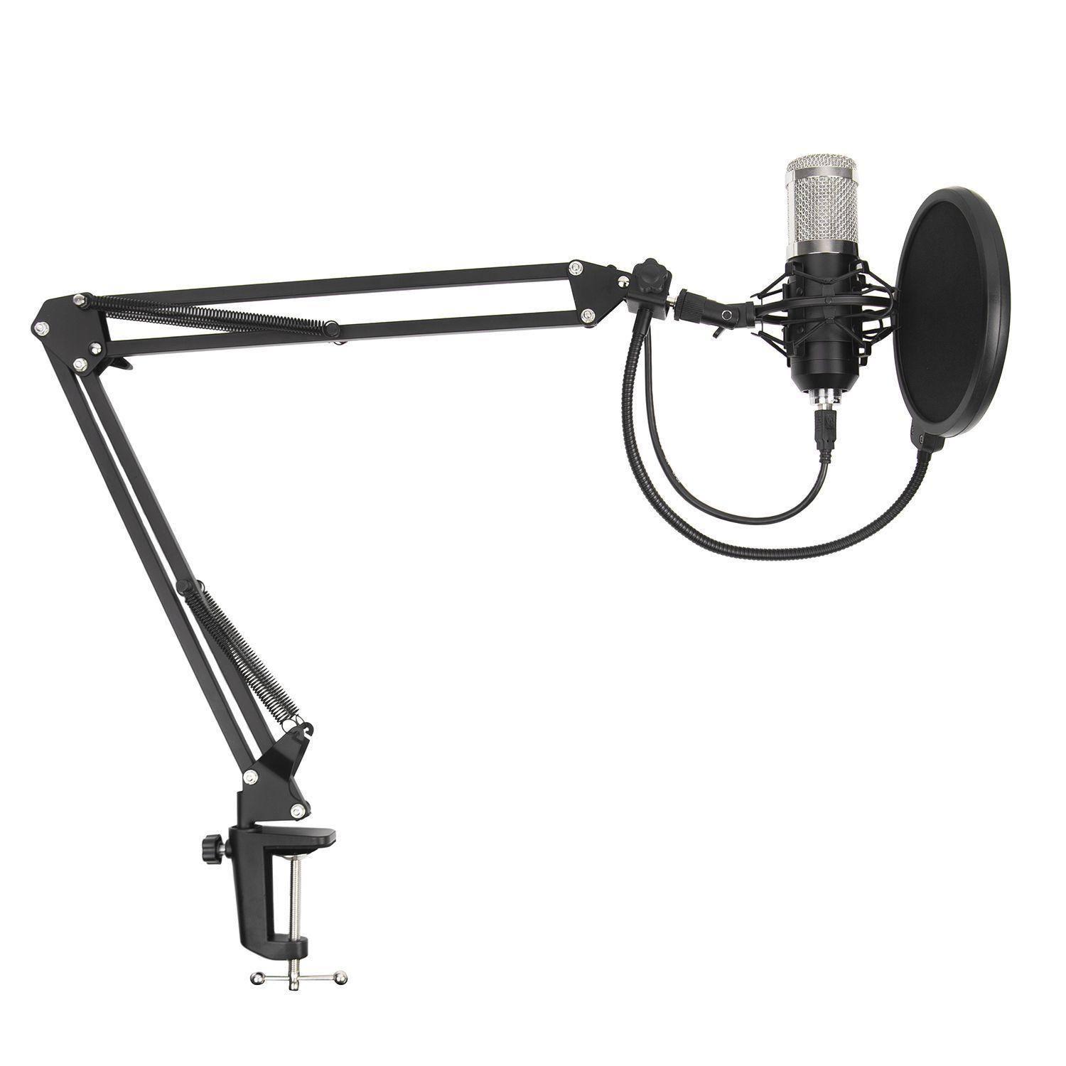 Micrófono USB Nibio HG 600 Condensador Trípode-1