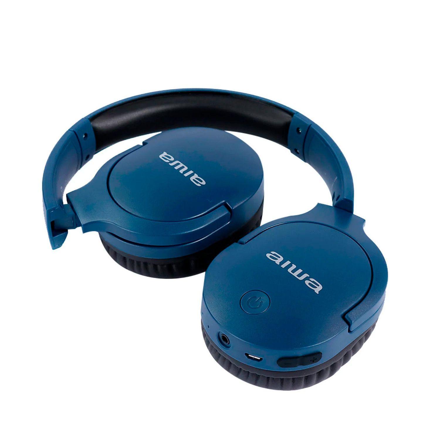 Audífonos Inalámbricos On Ear Aiwa Aw-k11 Azul-3