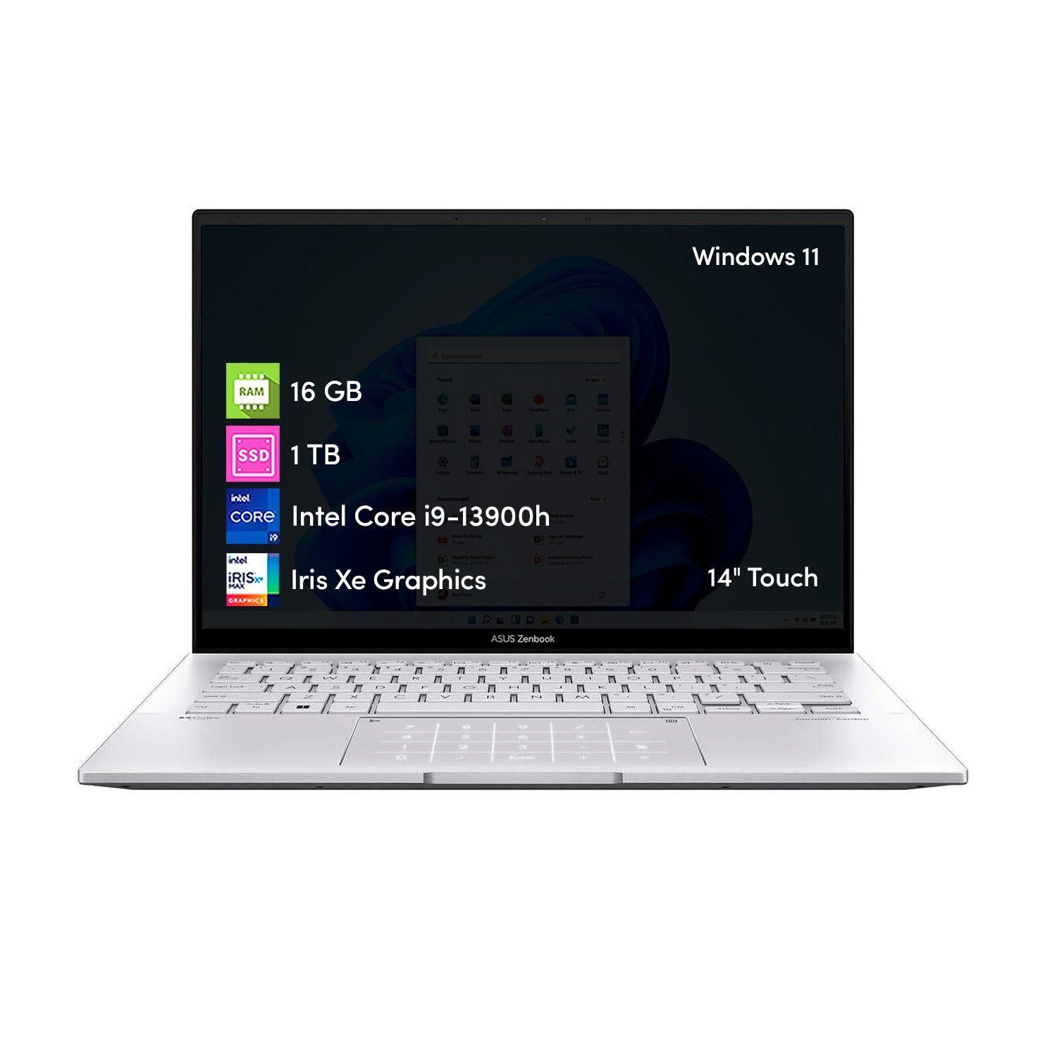 Notebook Asus Zenbook Intel i9 16GB 1TB SSD 14' Táctil W11-0