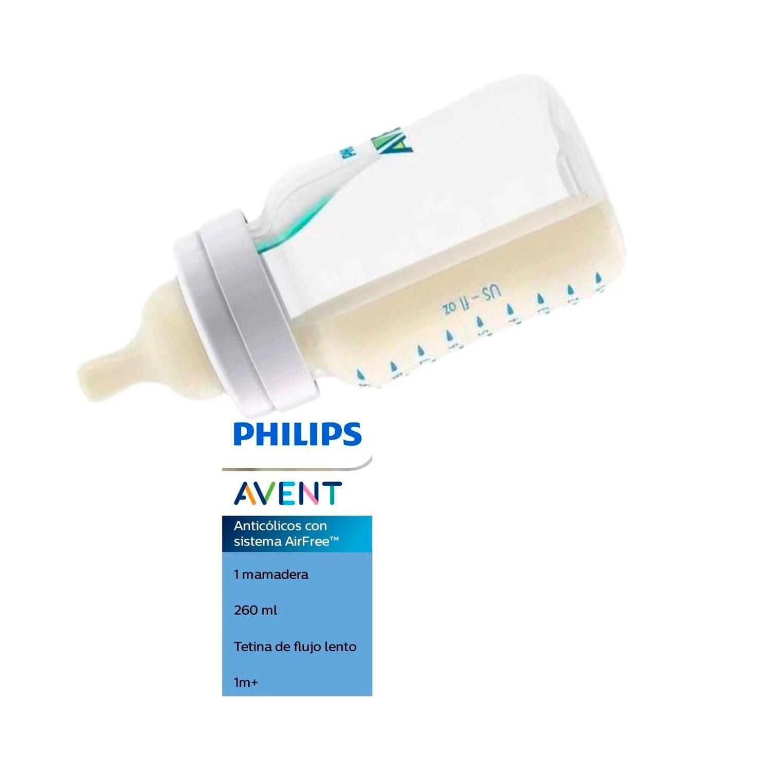 Mamadera Avent Anticólicos 1m+ 260ml Libre BPA-2