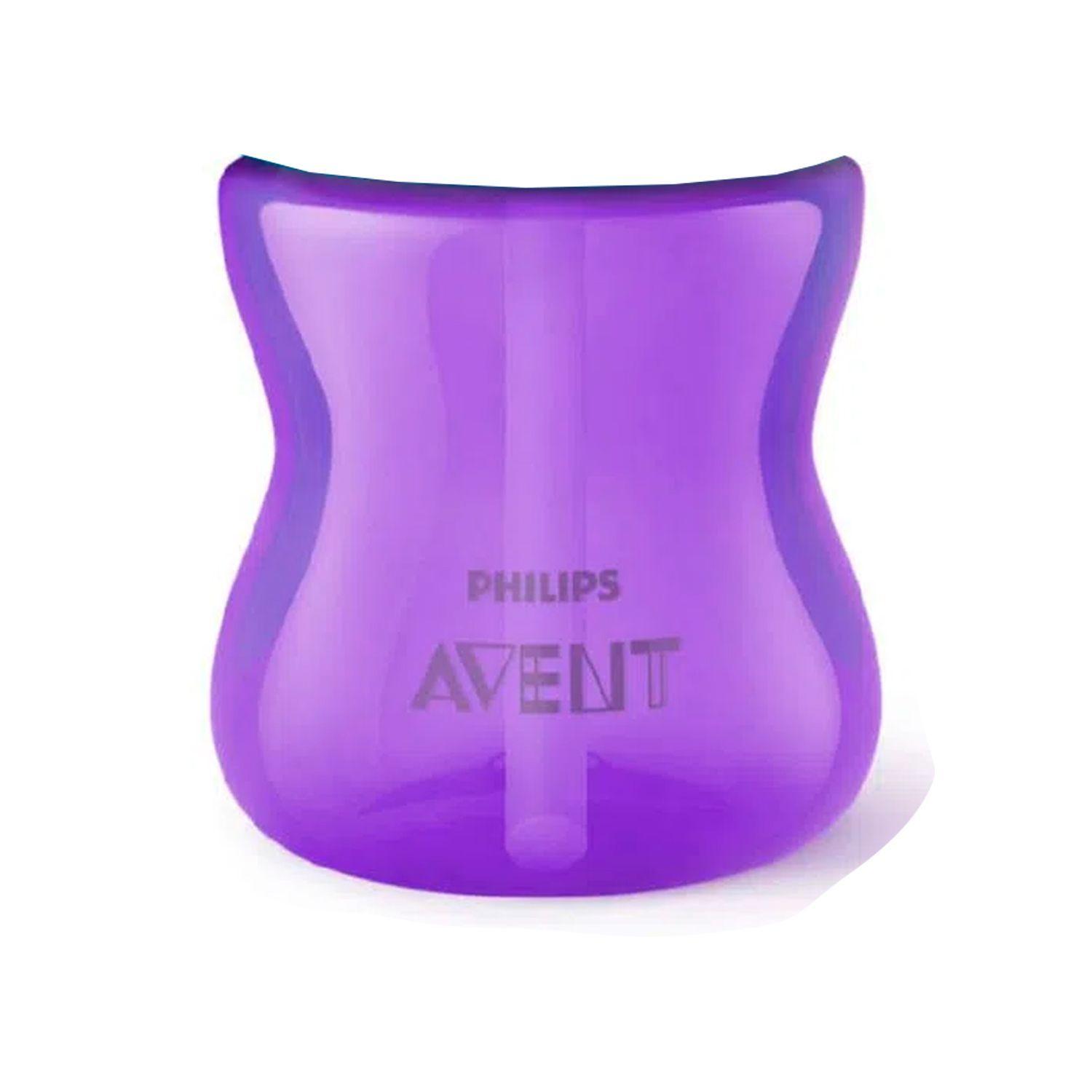 Vaso Con Bombilla Avent 9m+ Morado 200ml-3