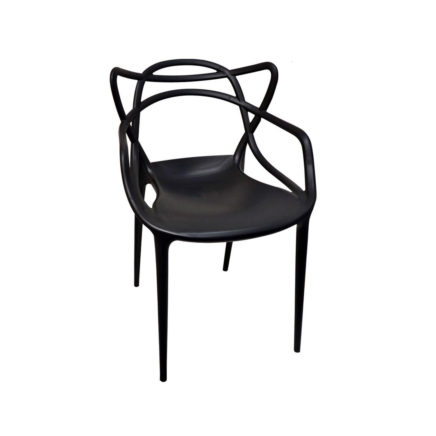 Pack 2 Sillas Art Sidney Con Brazos Grafito-1