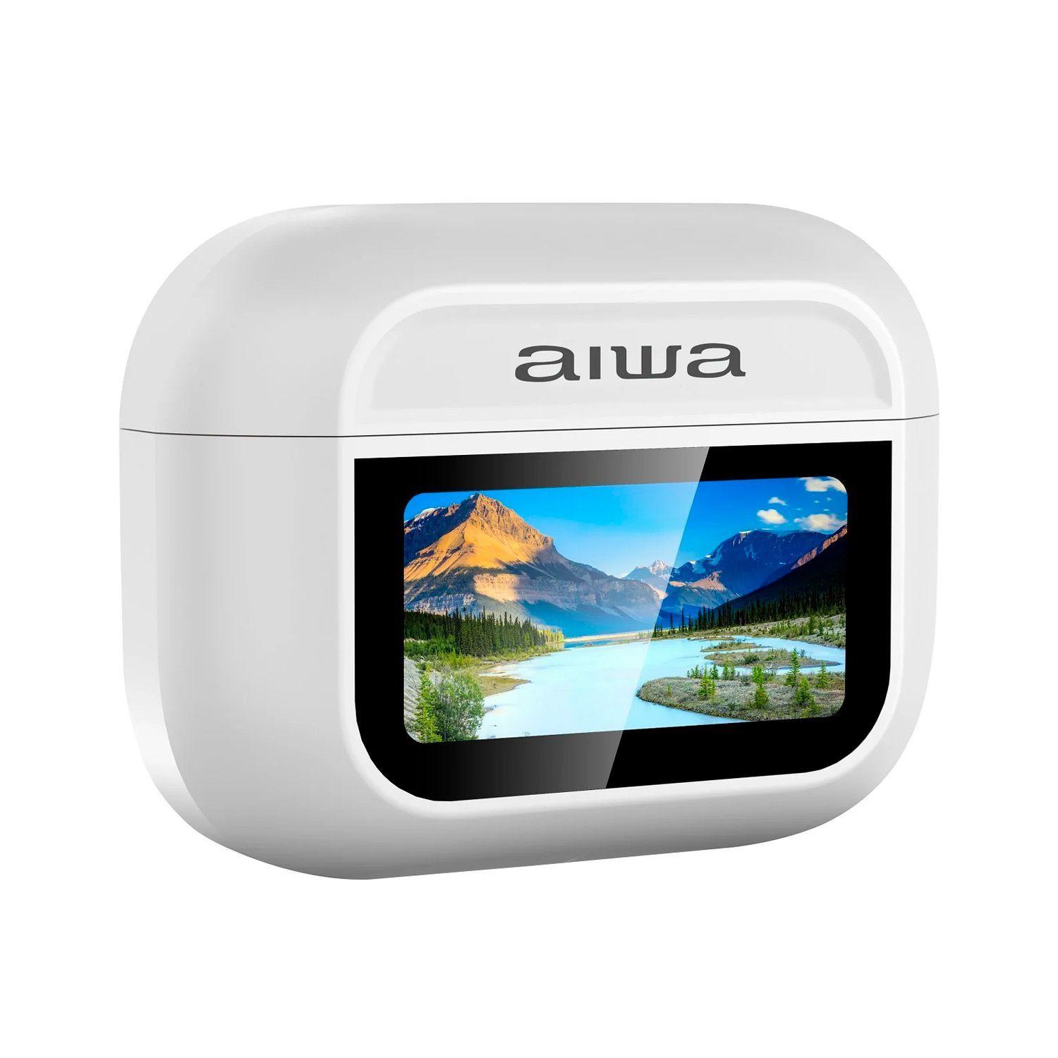 Audífonos Inalámbricos Aiwa In Ear Pantalla Táctil Aw-Twsgpro Blanco-3