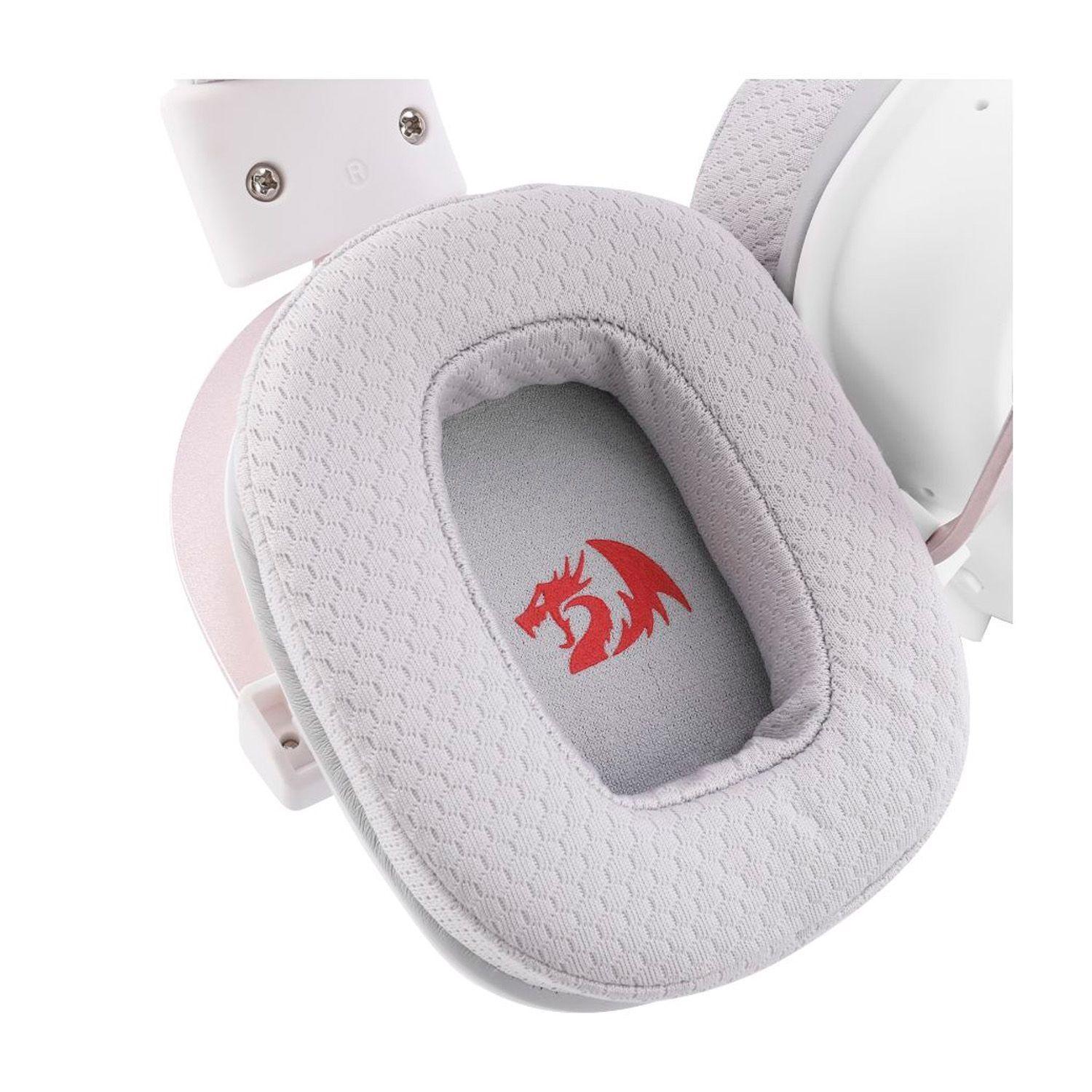 Audífonos Gamer Inalámbricos Redragon Zeus Pro Wireless H510 Blanco RGB-3