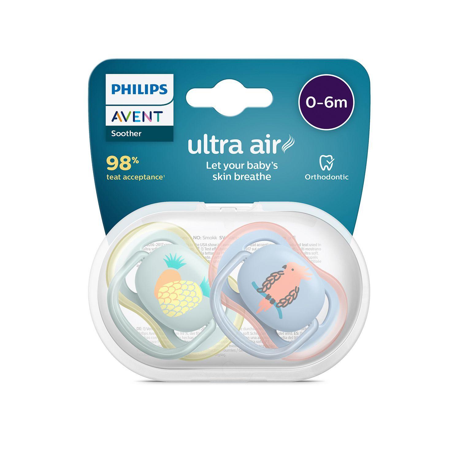 Chupete Avent Ultra Air Surtido 0-6m 2UN-1