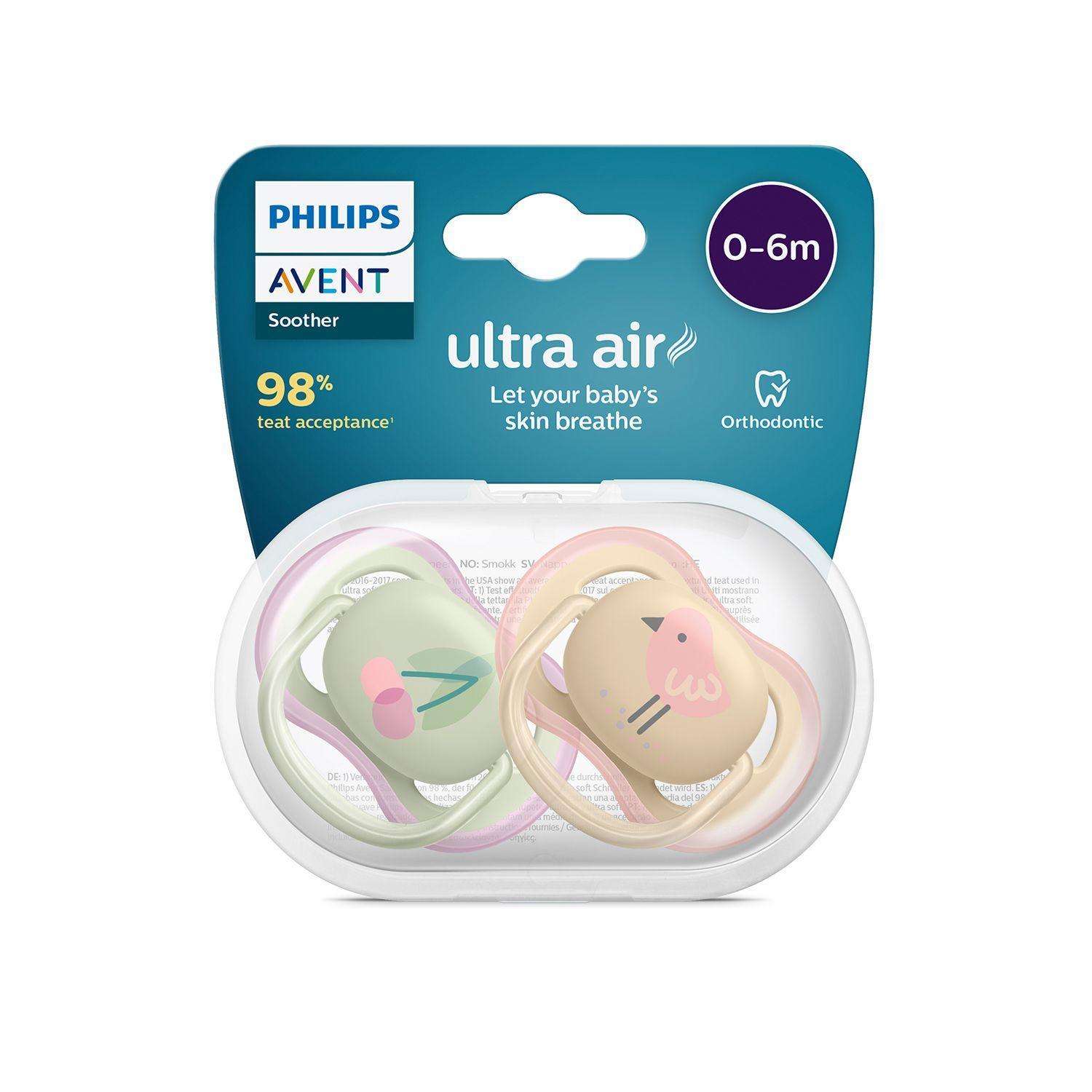 Chupete Avent Ultra Air Surtido 0-6m 2UN-2