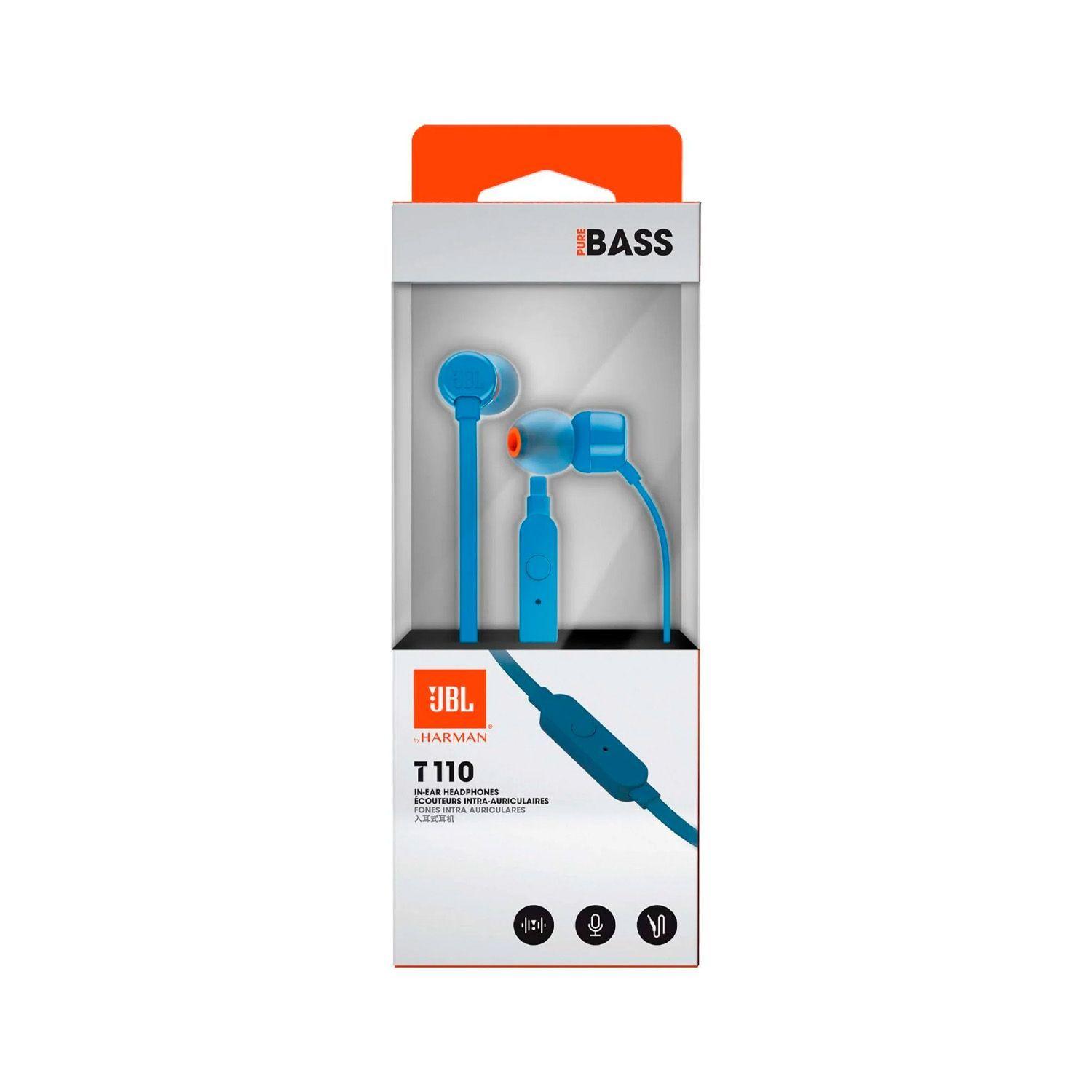 Audífonos In Ear JBL T110 Azul S. Ame-3