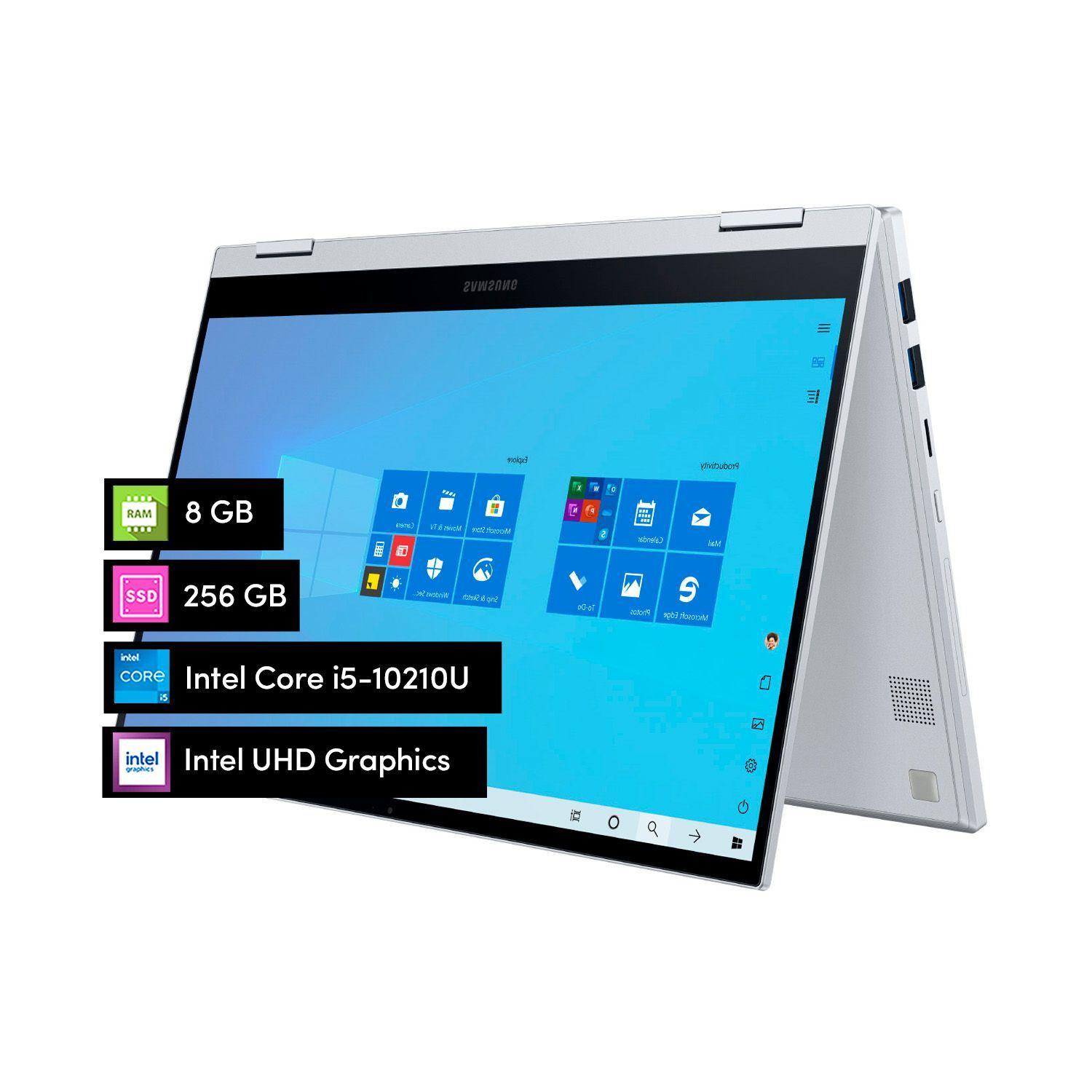 Notebook 2 en 1 Samsung Galaxy Book Flex i5 8GB 256GB SSD 13' FHD-0