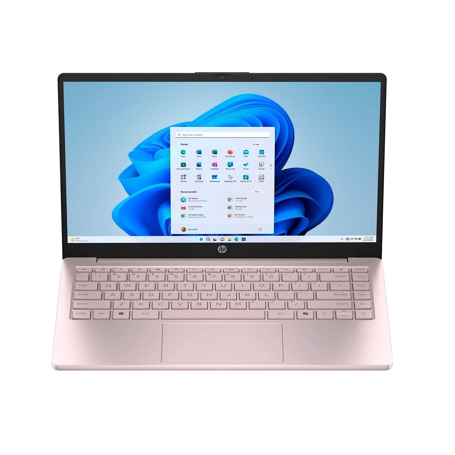 Notebook HP Intel N150 4GB 128GB 14' HD Win11 Rosa-4
