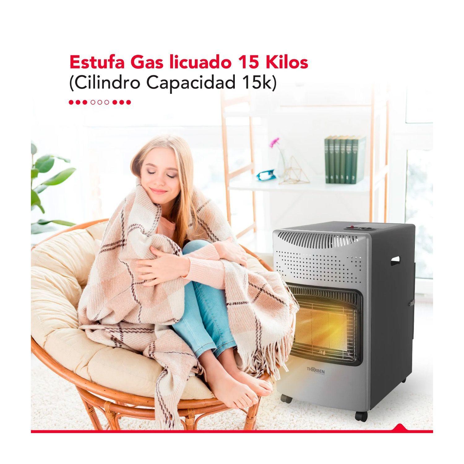 Estufa Gas Thorben GL 15K Plateada-2