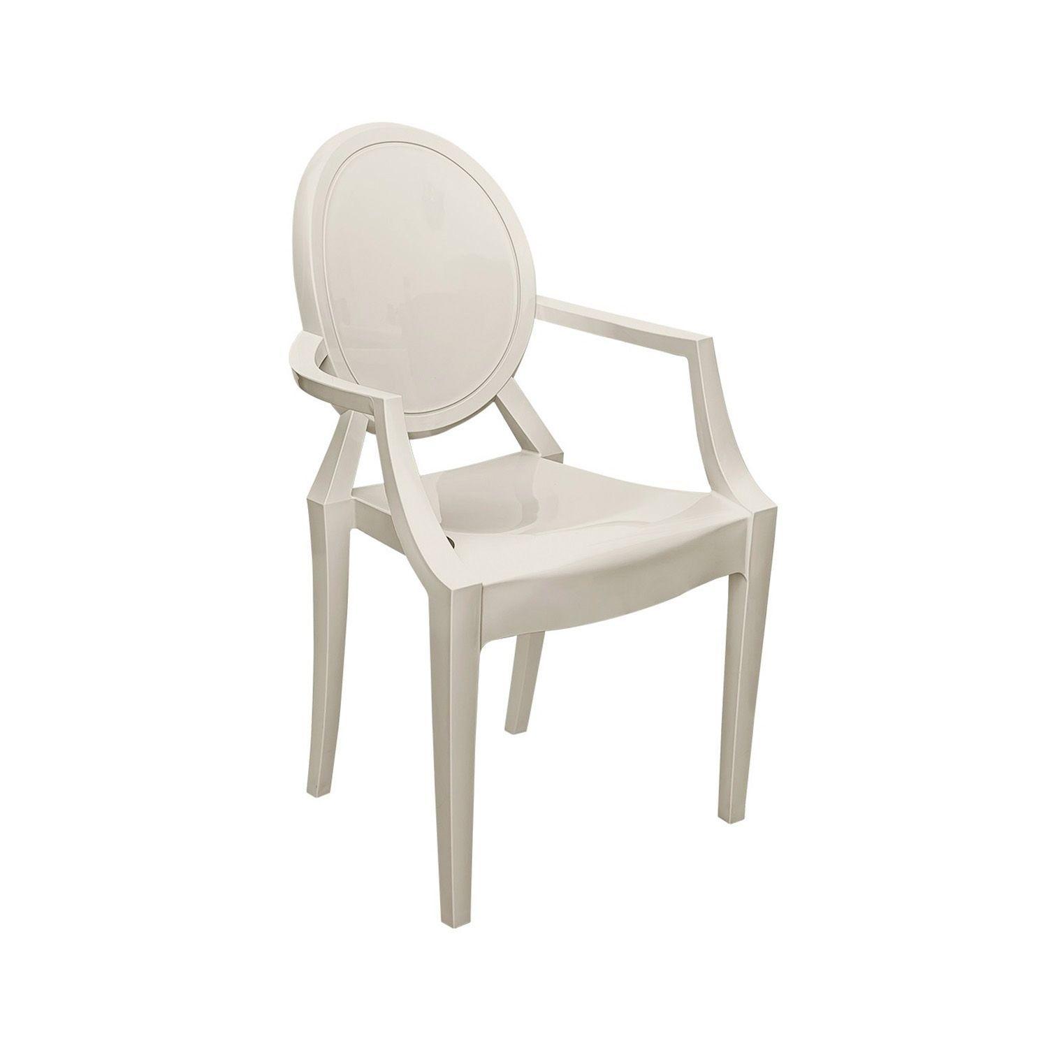 Pack 2 Sillas Art Ghost Con Brazos Beige-1