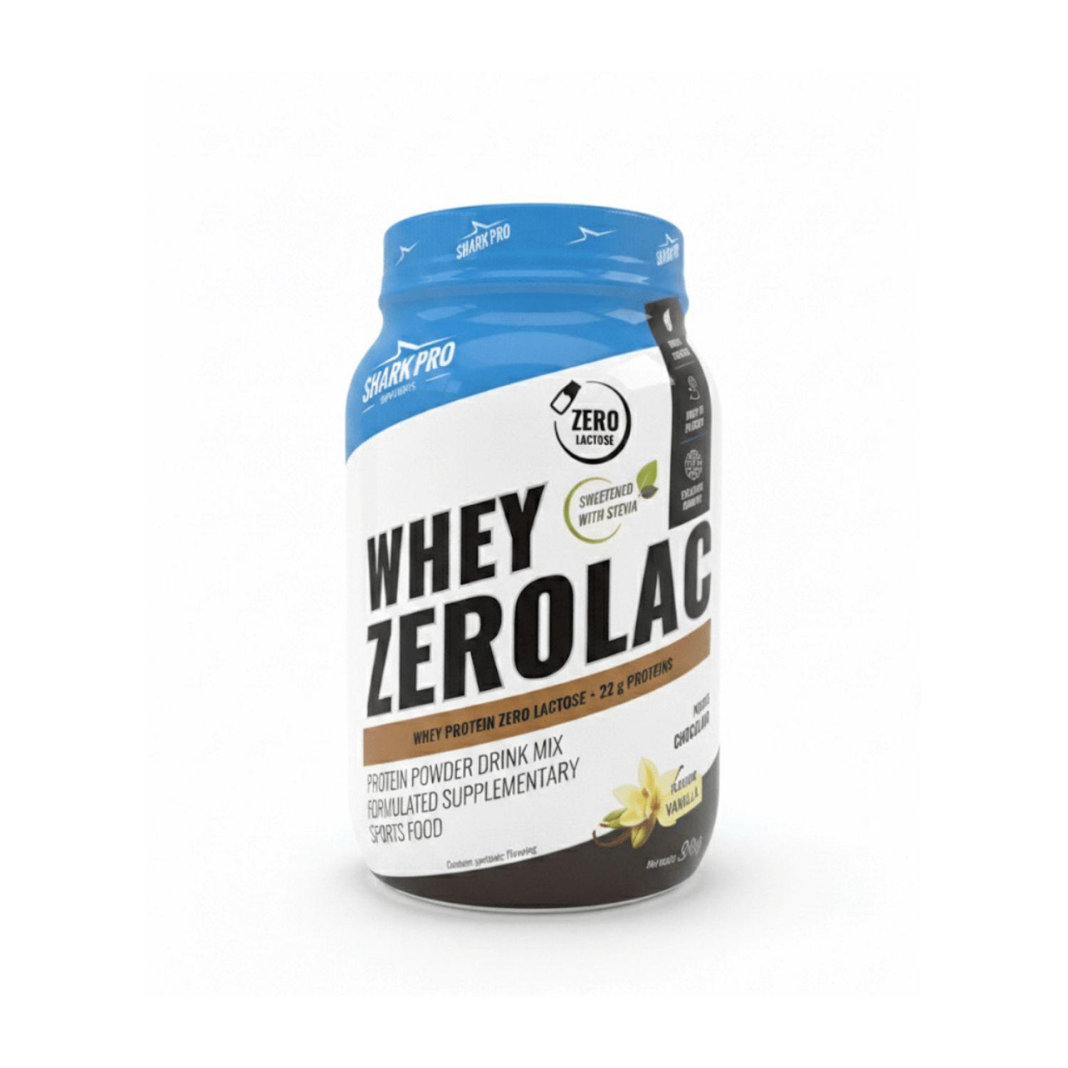 Proteina Shark Pro Whey Zerolac 900gr Vainilla-0