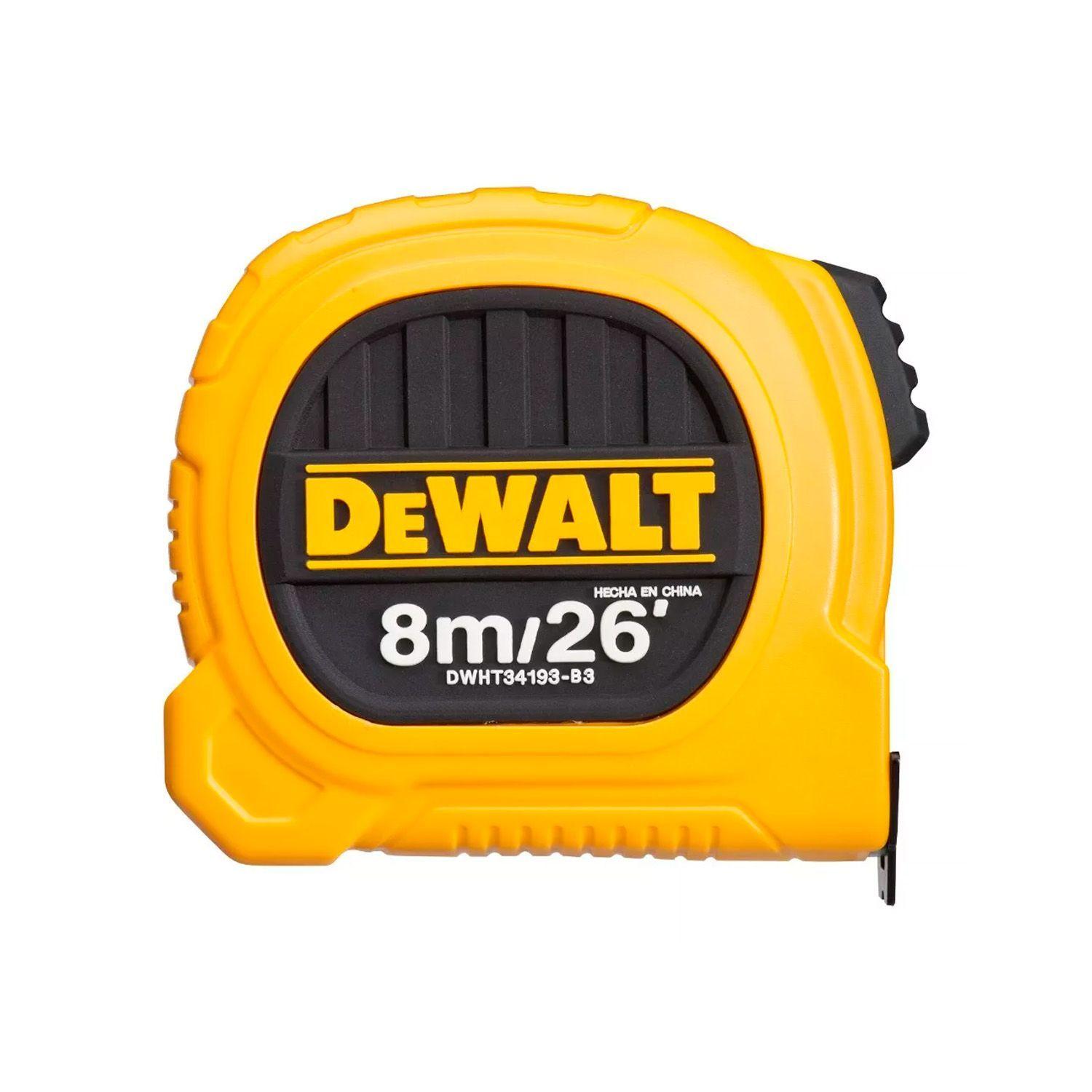 Huincha de Medir Dewalt 34193L 8M/26' 25MM-0