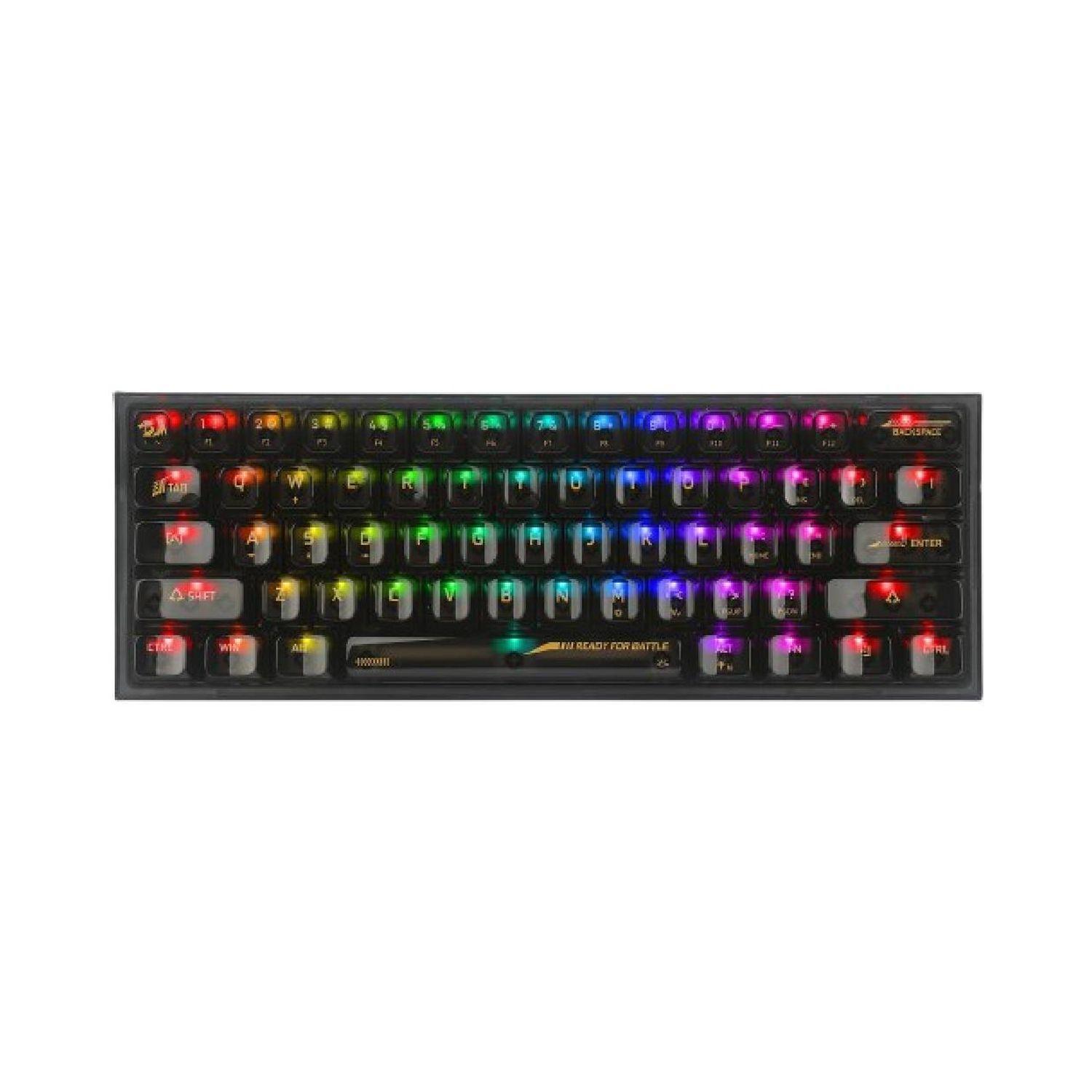 Teclado Gamer Redragon Fizz RGB K617CTB-RGB Negro Inglés-2