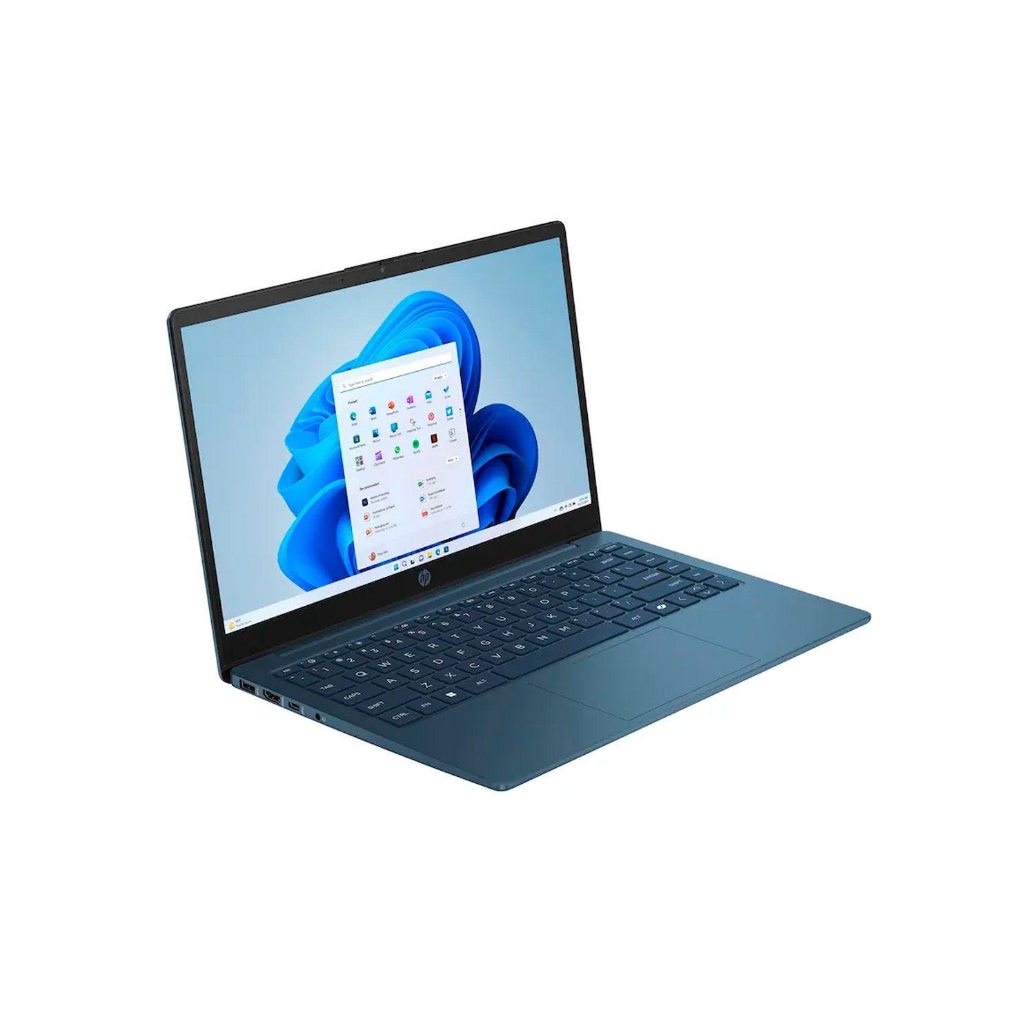 Notebook HP Intel N150 4GB 128GB 14' HD Win11 Azul-3