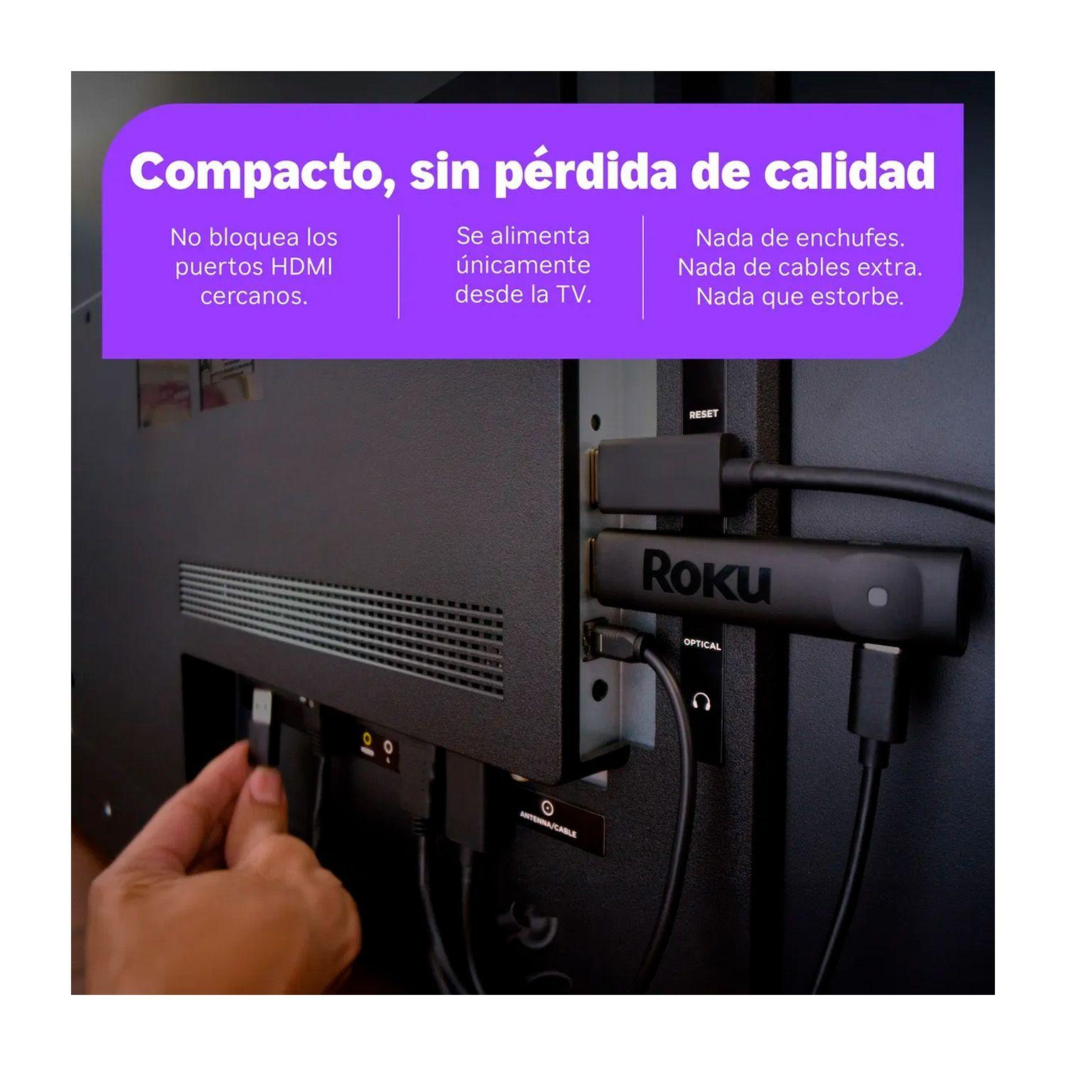 Dispositivo de Streaming Roku 4K HDR 2025 Negro-3