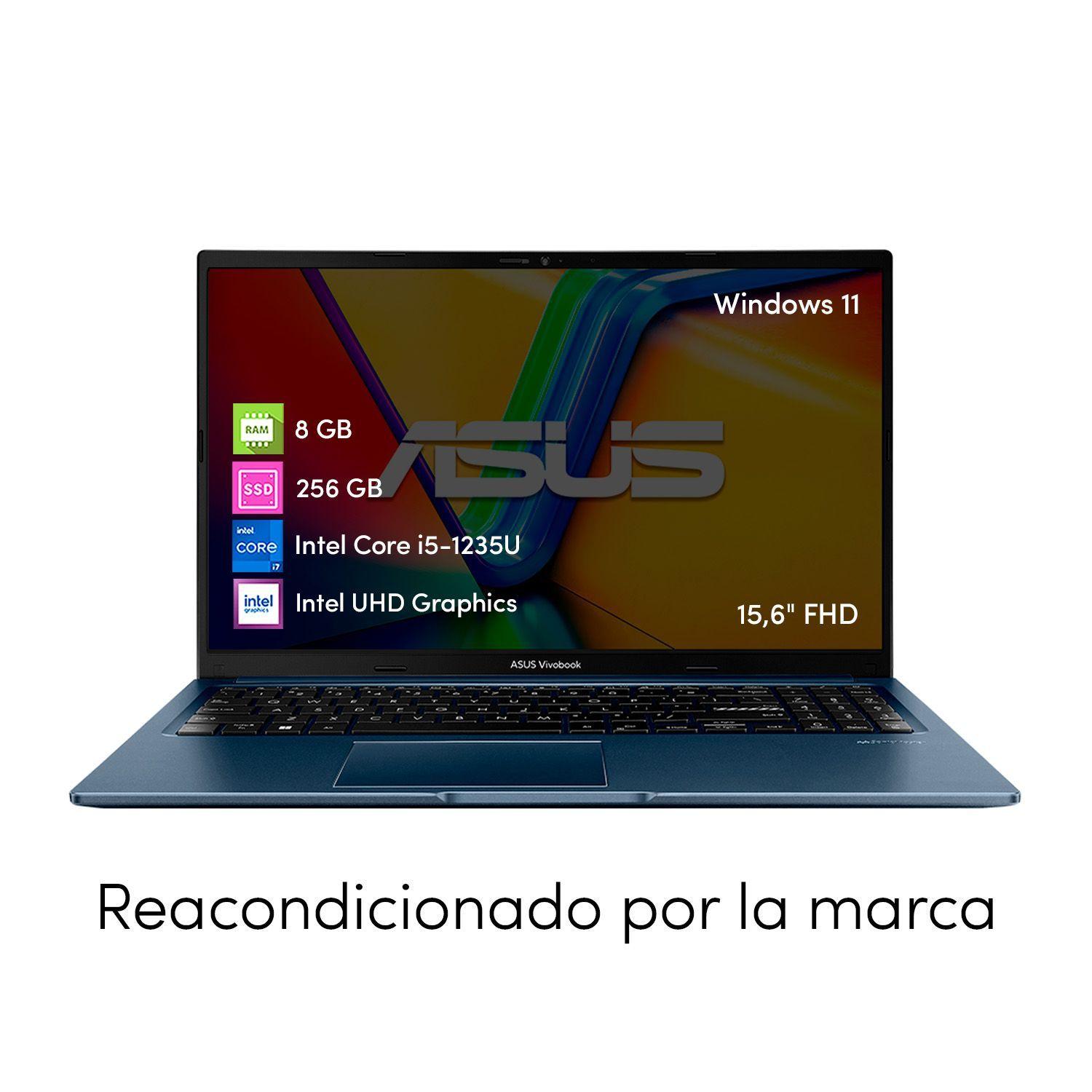 Notebook Asus Vivobook Intel Core i5 8GB RAM 256GB SSD Win11 15,6"-4
