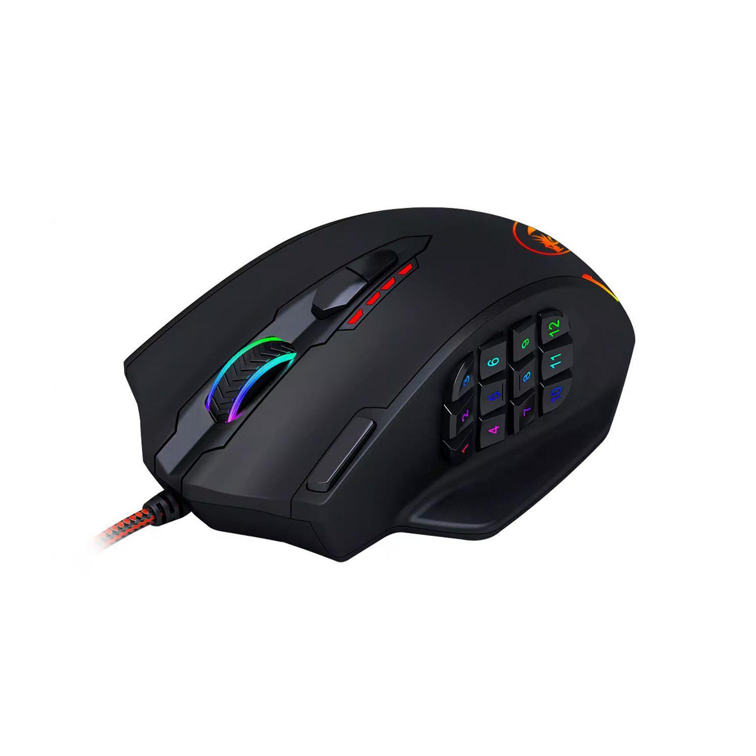 Mouse Gamer Redragon M908 Impact RGB 12400DPI 18 Botones-1