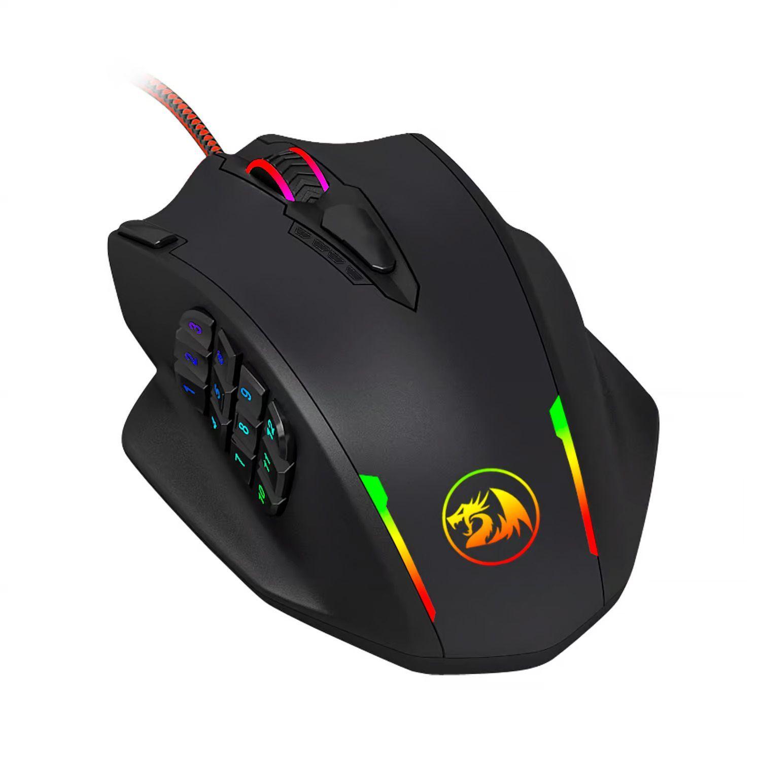 Mouse Gamer Redragon M908 Impact RGB 12400DPI 18 Botones-2