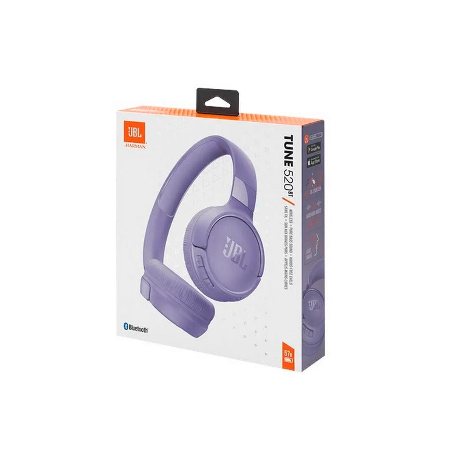 Audífonos Inalámbricos JBL Tune 520BT On Ear Púrpura-3